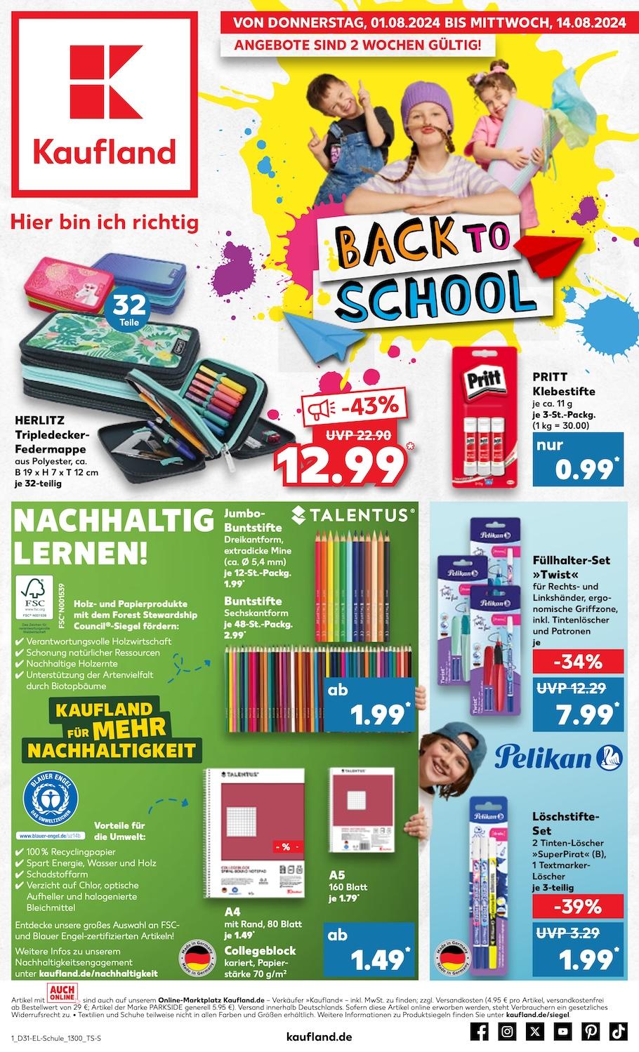 Kaufland Back to school Seite 1