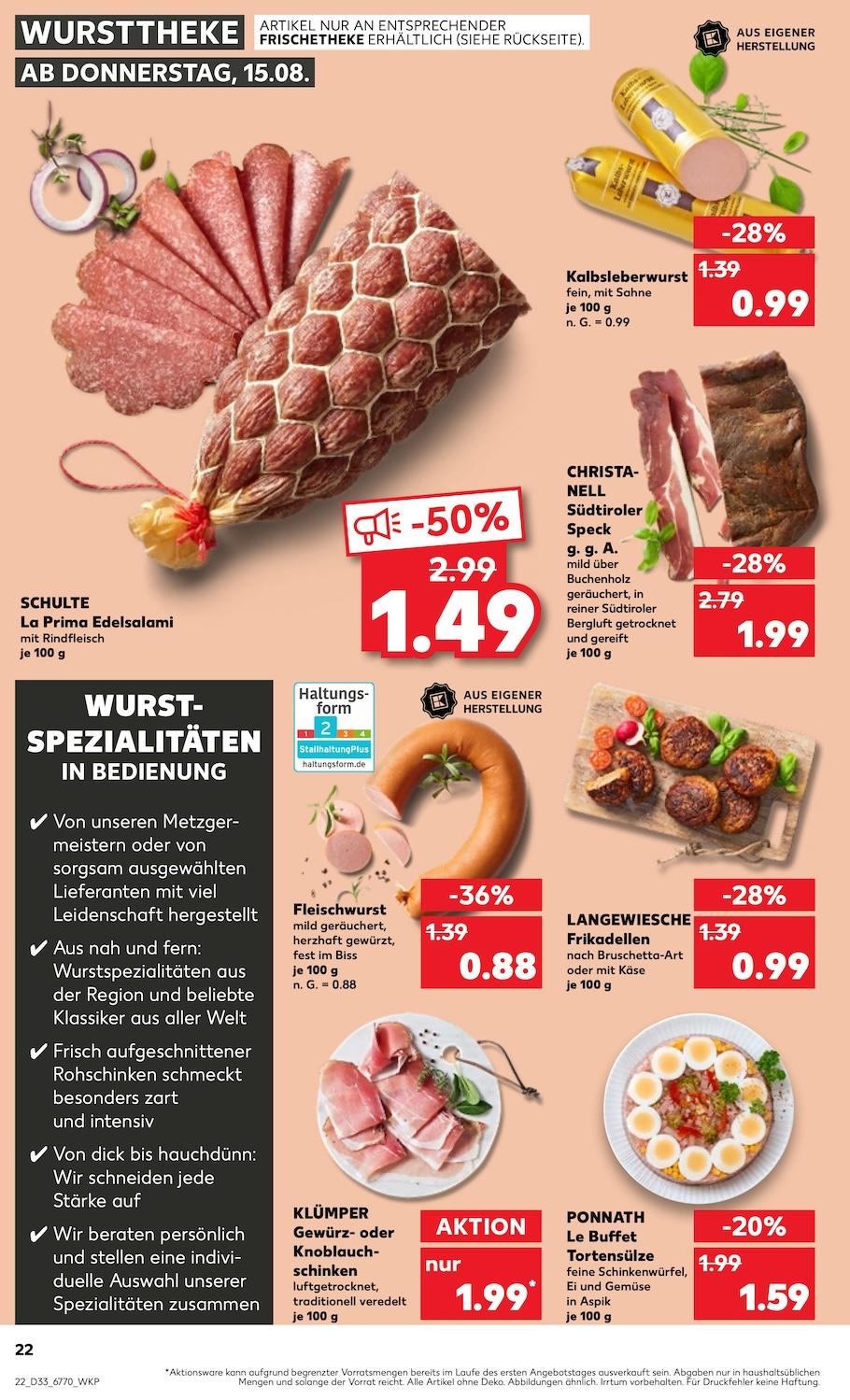Kaufland Aktueller Prospekt ab Donnerstag Seite 22