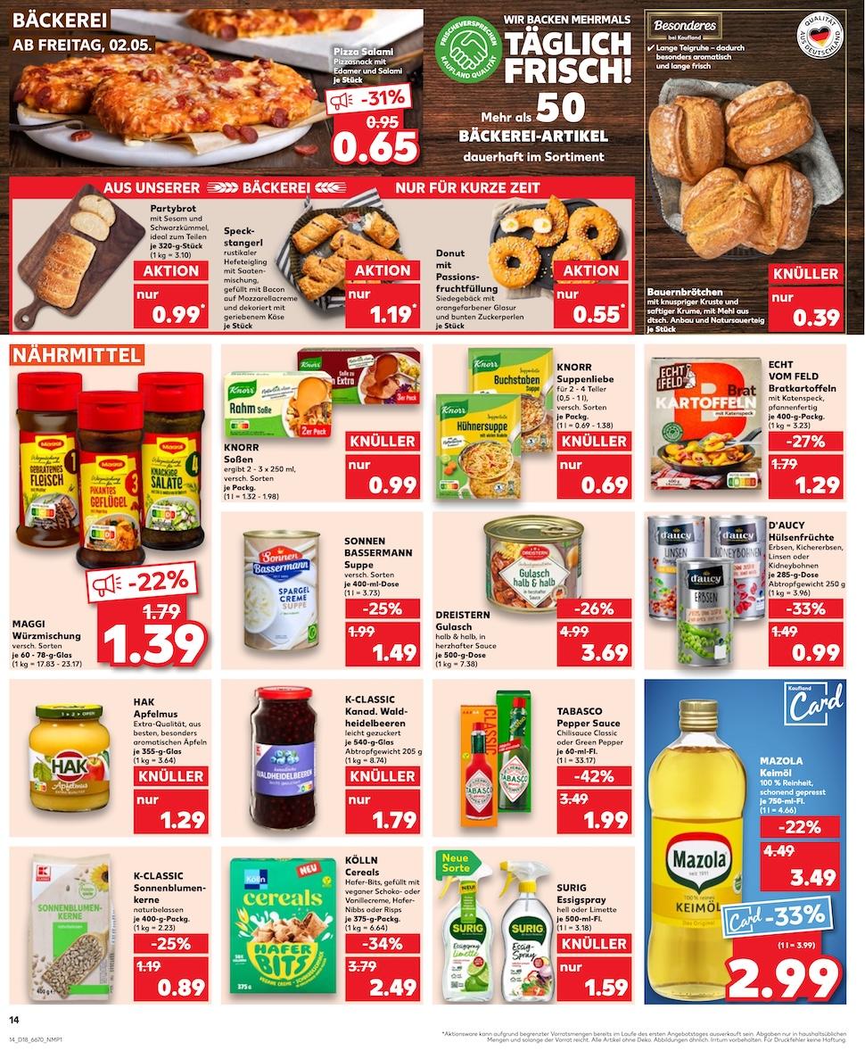 Kaufland Aktueller Prospekt ab Freitag Seite 14