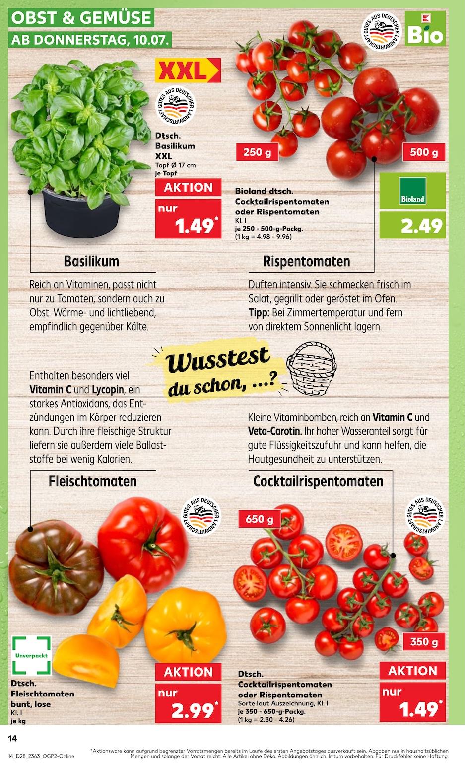 Kaufland Aktueller Prospekt ab Donnerstag Seite 14