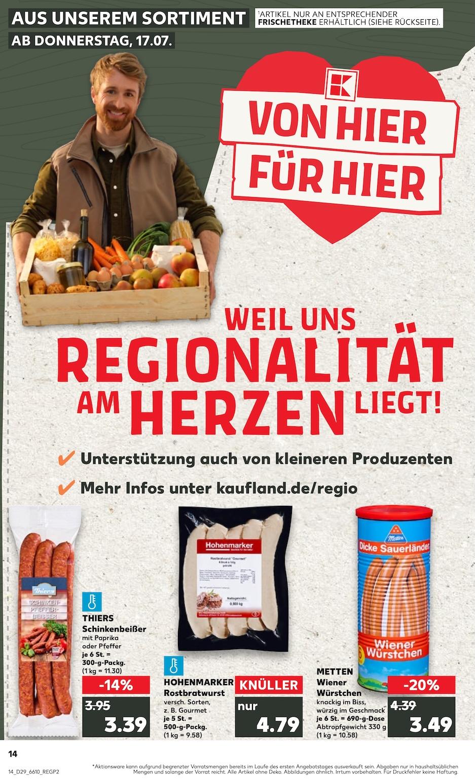 Kaufland Aktueller Prospekt ab Donnerstag Seite 14