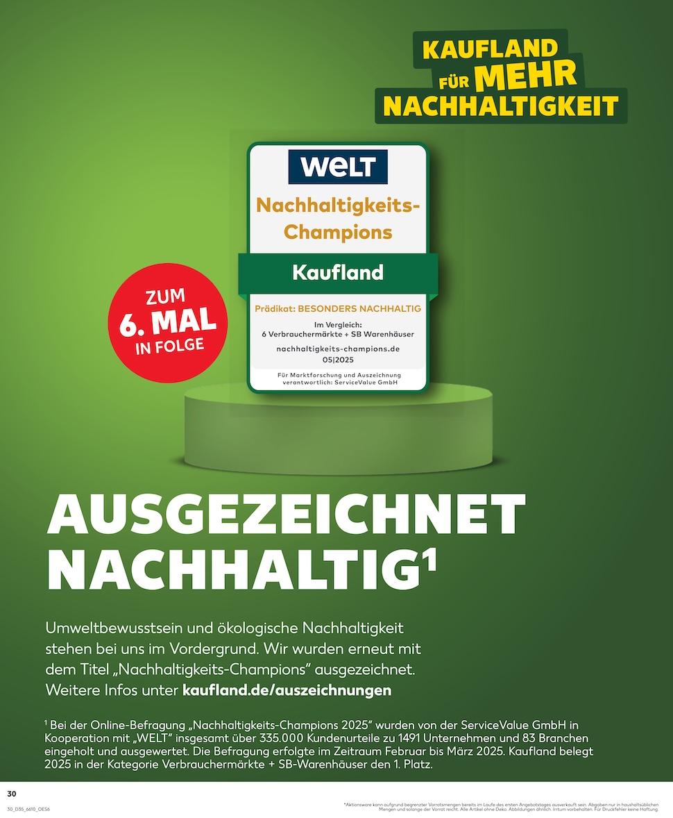 Kaufland Aktueller Prospekt ab Donnerstag Seite 30