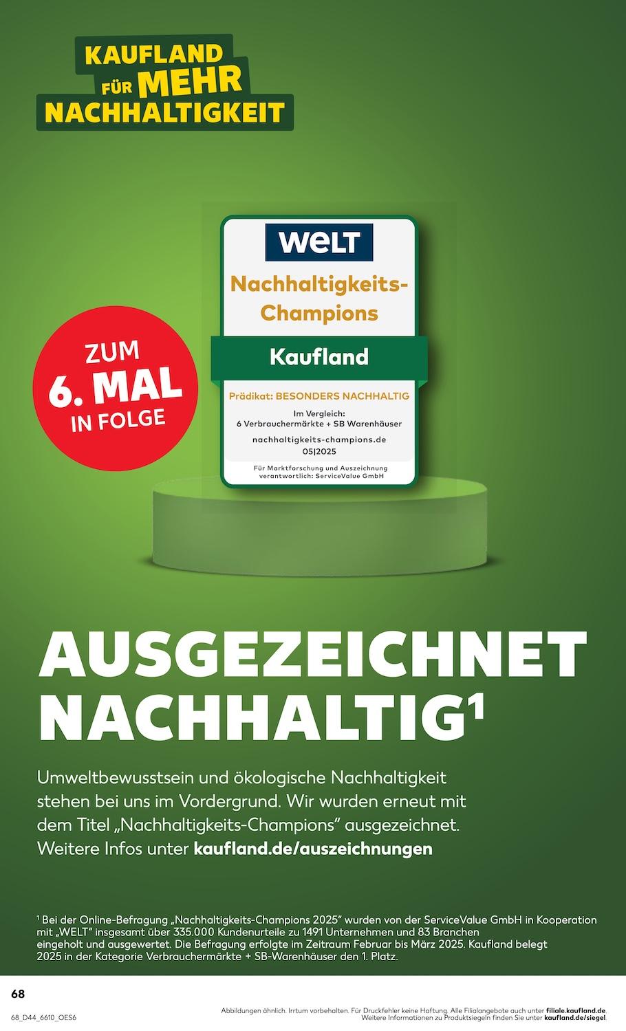 Kaufland Aktueller Prospekt ab Donnerstag Seite 68