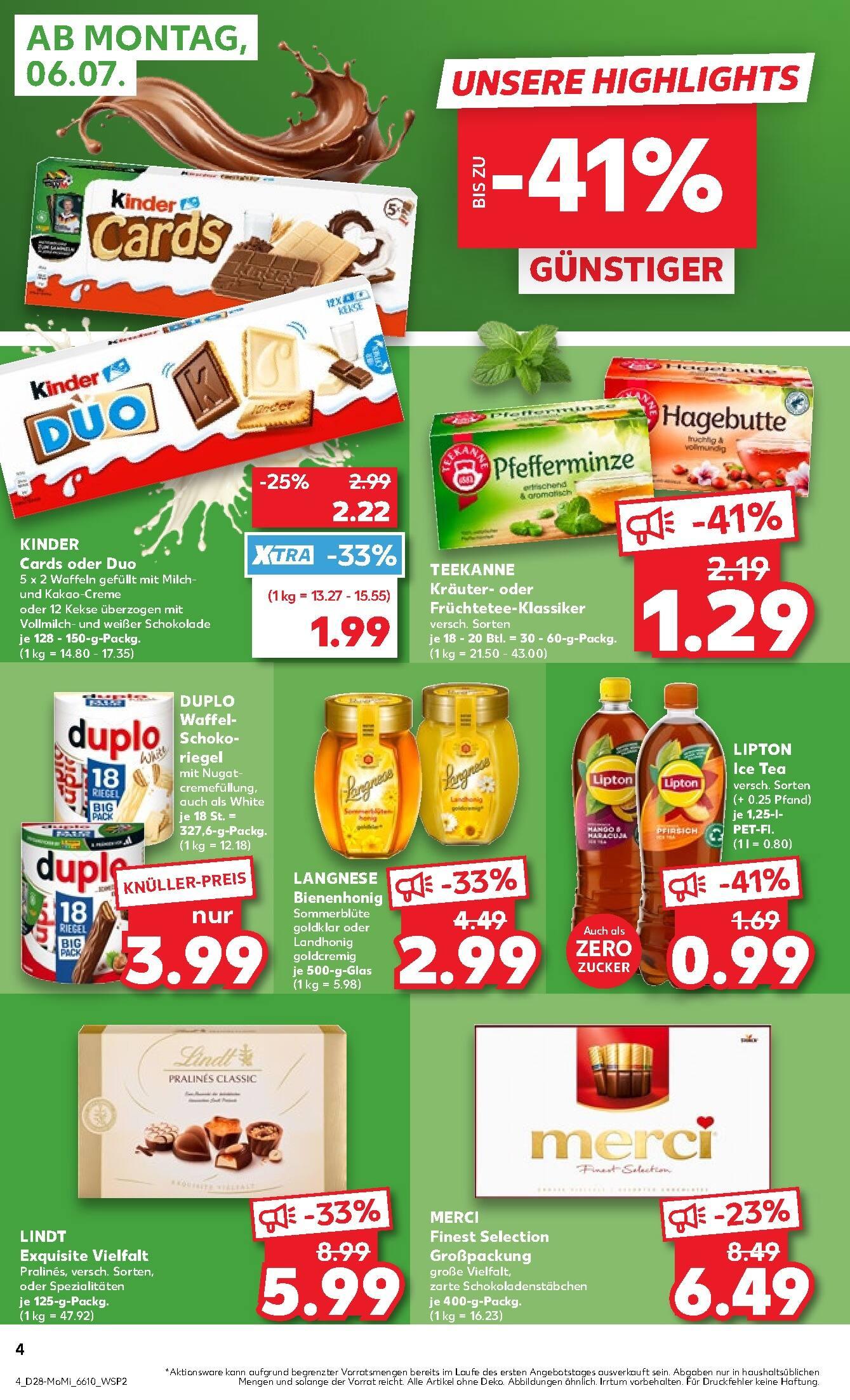 Kaufland Aktueller Prospekt ab Montag Seite 4