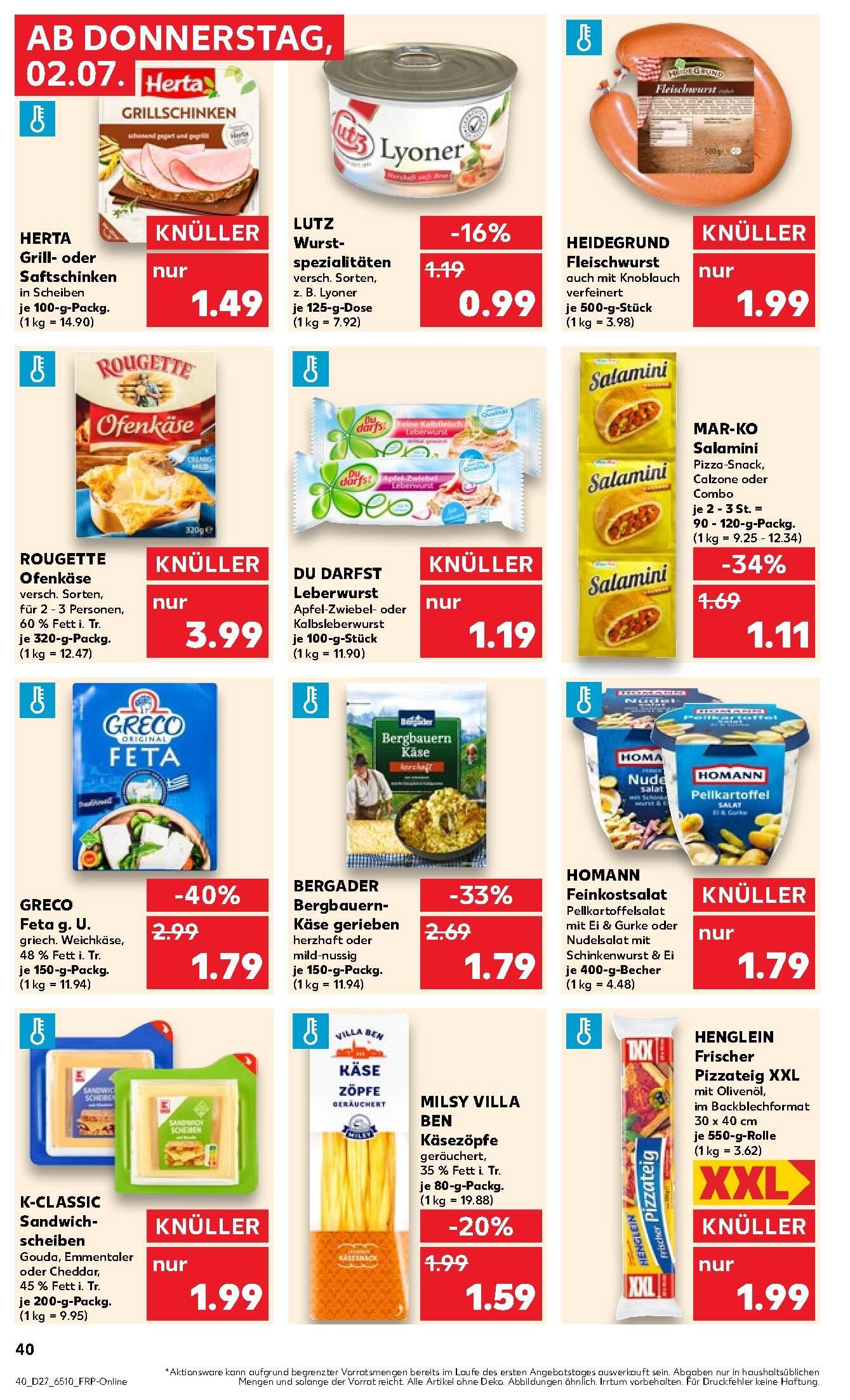 Kaufland Aktueller Prospekt ab Donnerstag Seite 40