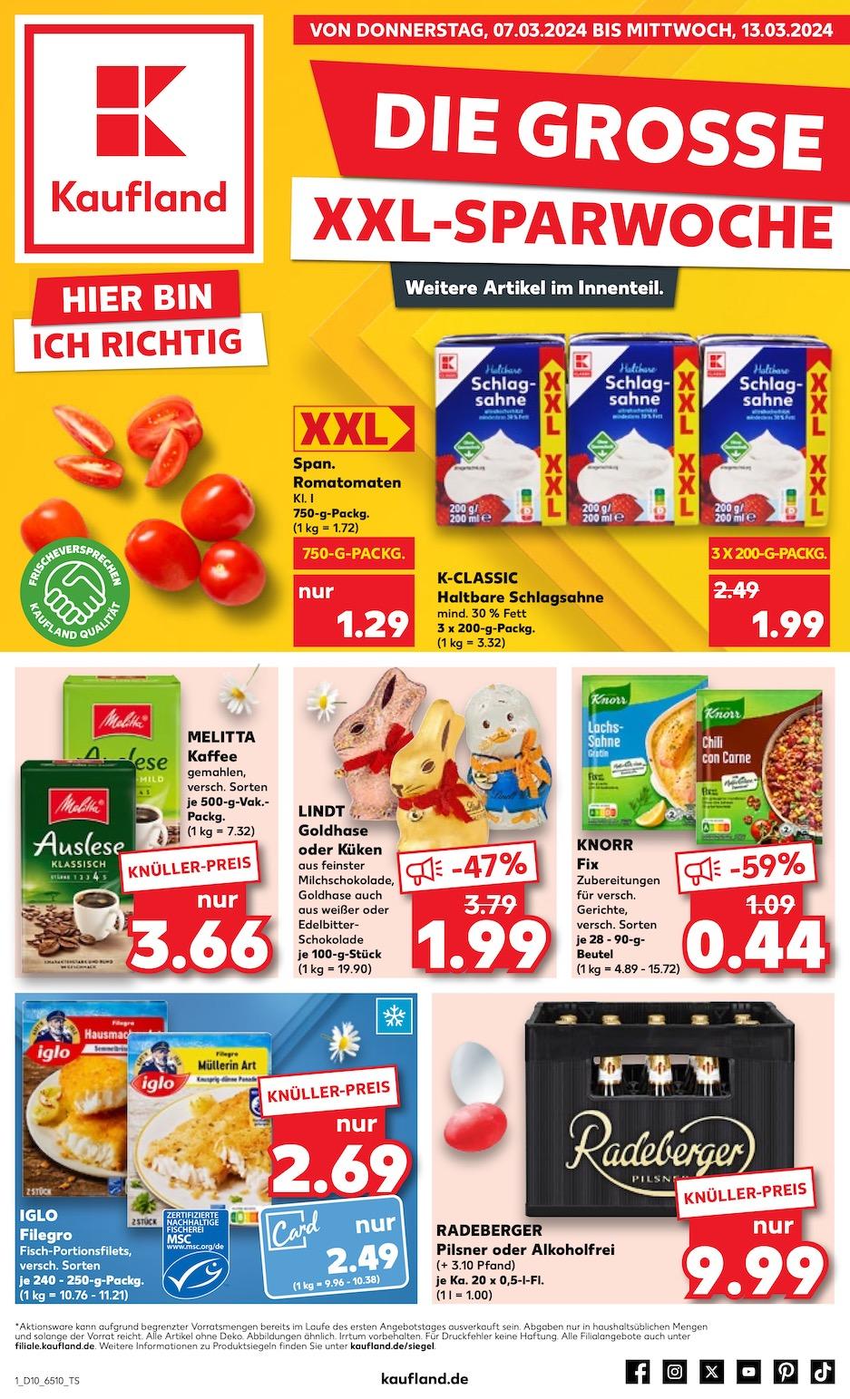 Kaufland Aktueller Prospekt ab Donnerstag Seite 1