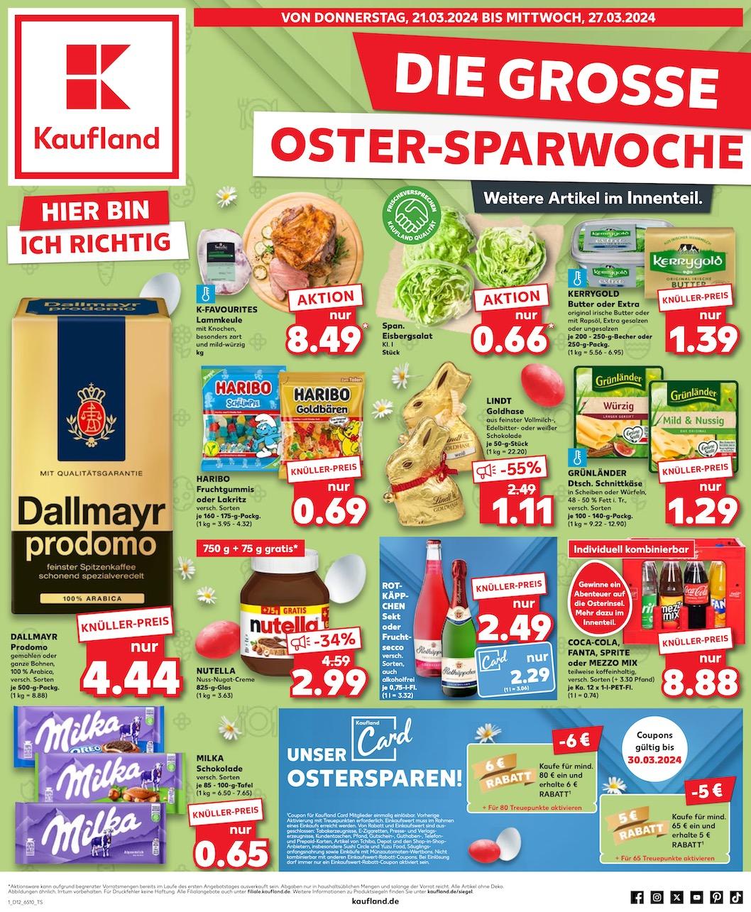 Kaufland Aktueller Prospekt ab Donnerstag Seite 1