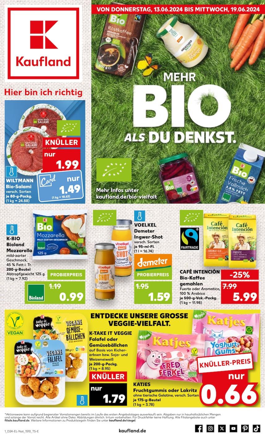 Kaufland Aktueller Prospekt ab Donnerstag - Bio Seite 1