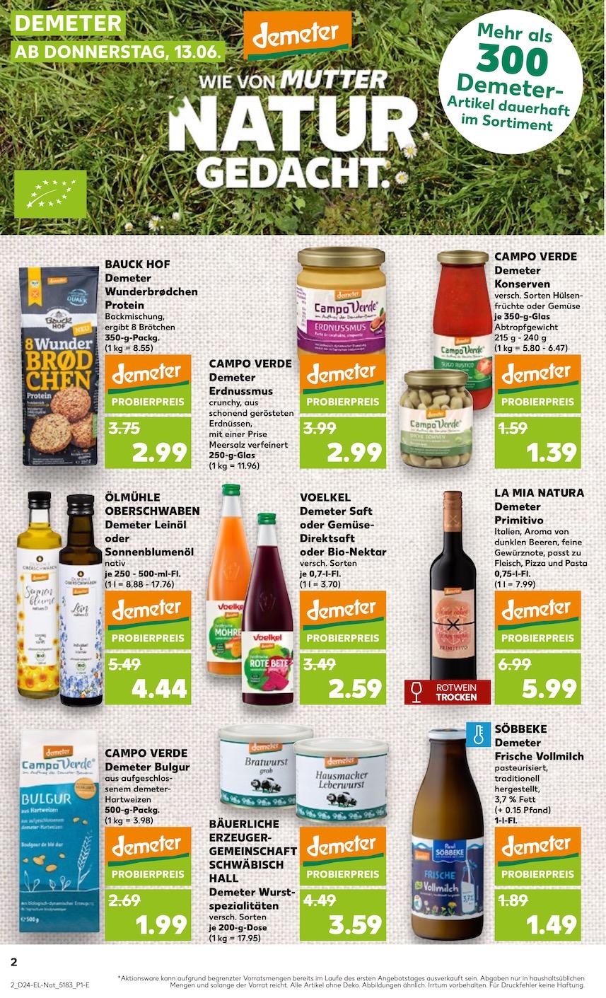 Kaufland Aktueller Prospekt ab Donnerstag - Bio Seite 2