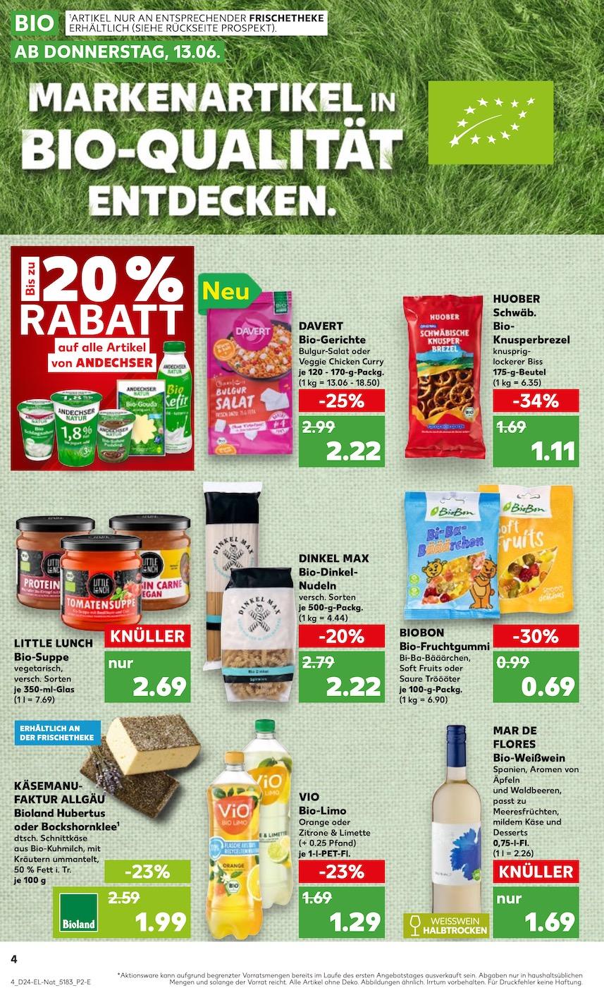 Kaufland Aktueller Prospekt ab Donnerstag - Bio Seite 4
