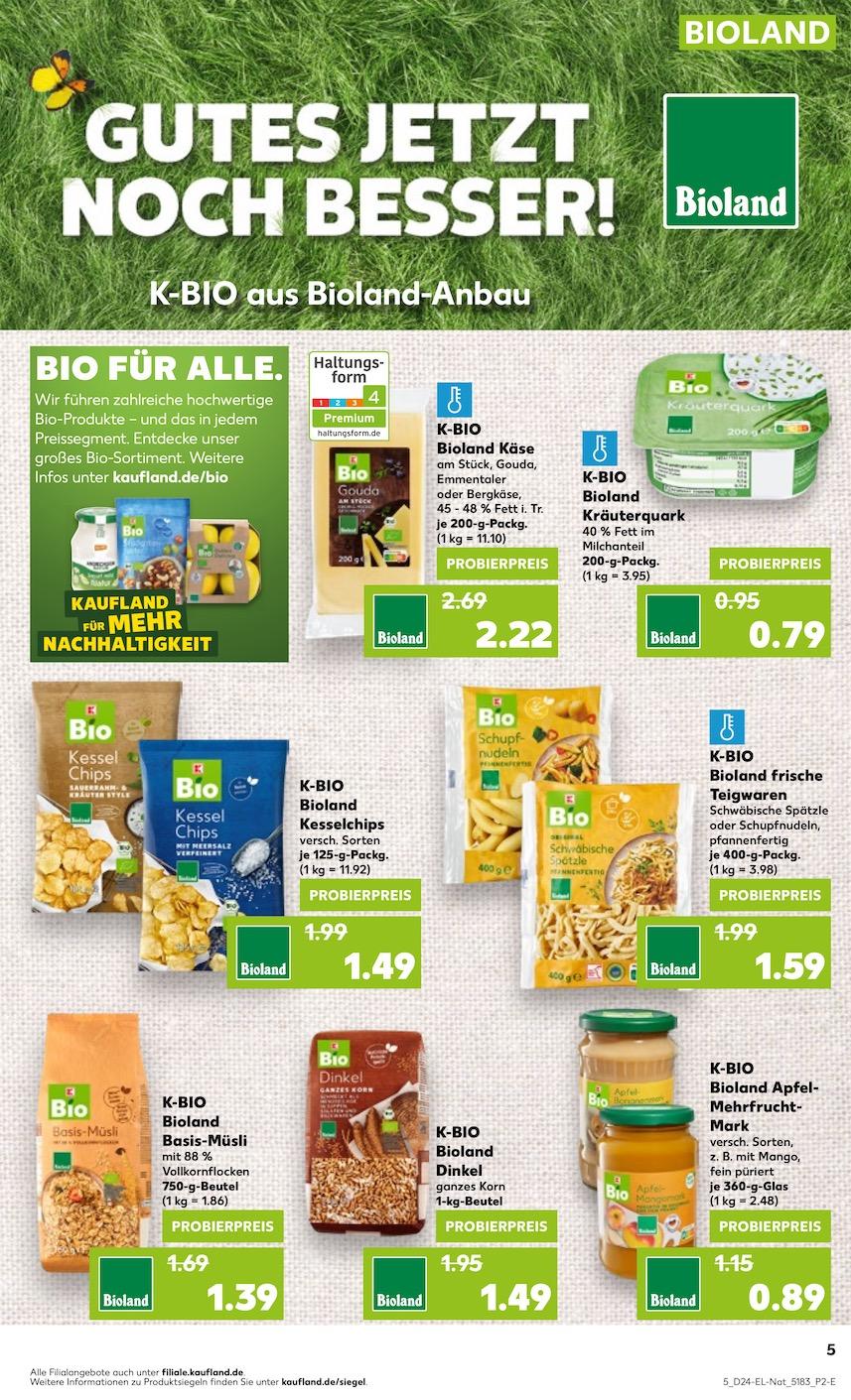 Kaufland Aktueller Prospekt ab Donnerstag - Bio Seite 5
