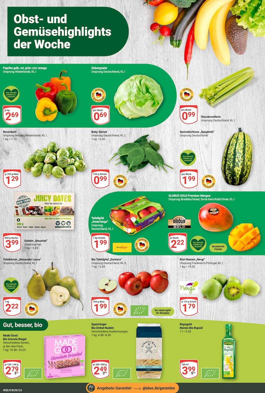 Globus Aktueller Prospekt ab Montag Seite 10