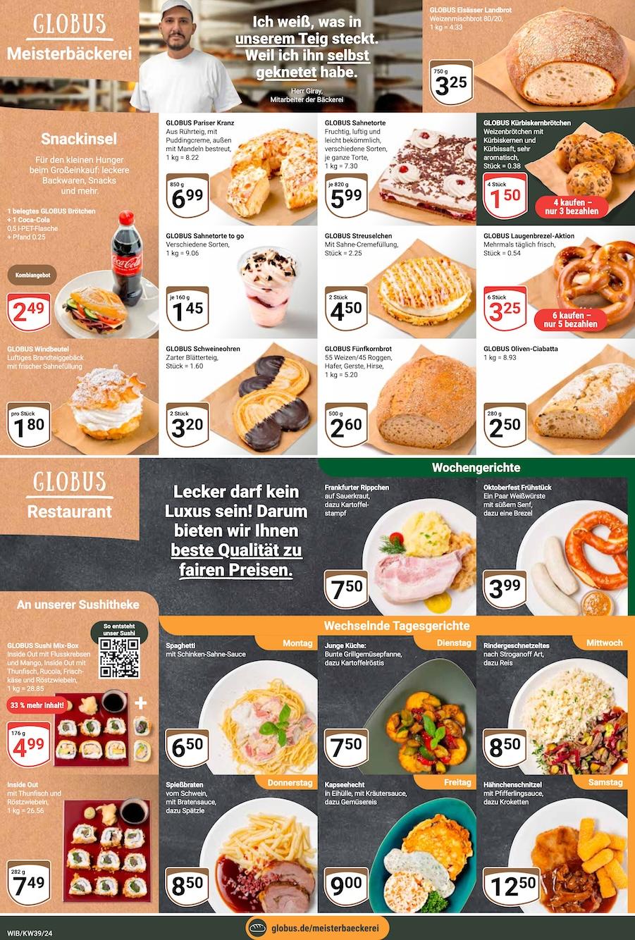 Globus Aktueller Prospekt ab Montag Seite 12