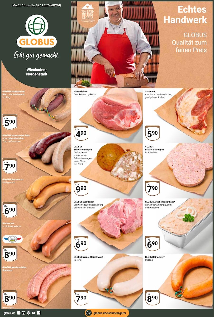 Globus Aktueller Prospekt ab Montag Seite 1