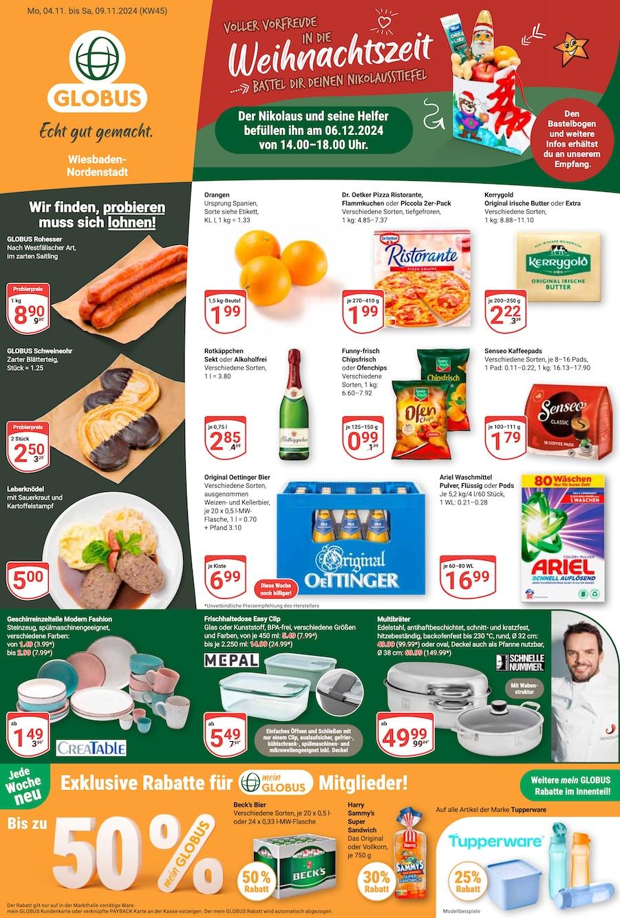 Globus Aktueller Prospekt ab Montag Seite 1