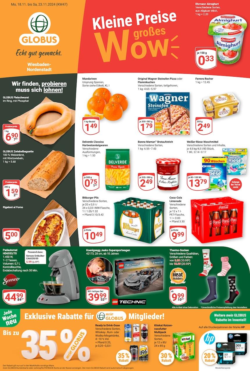Globus Aktueller Prospekt ab Montag Seite 1