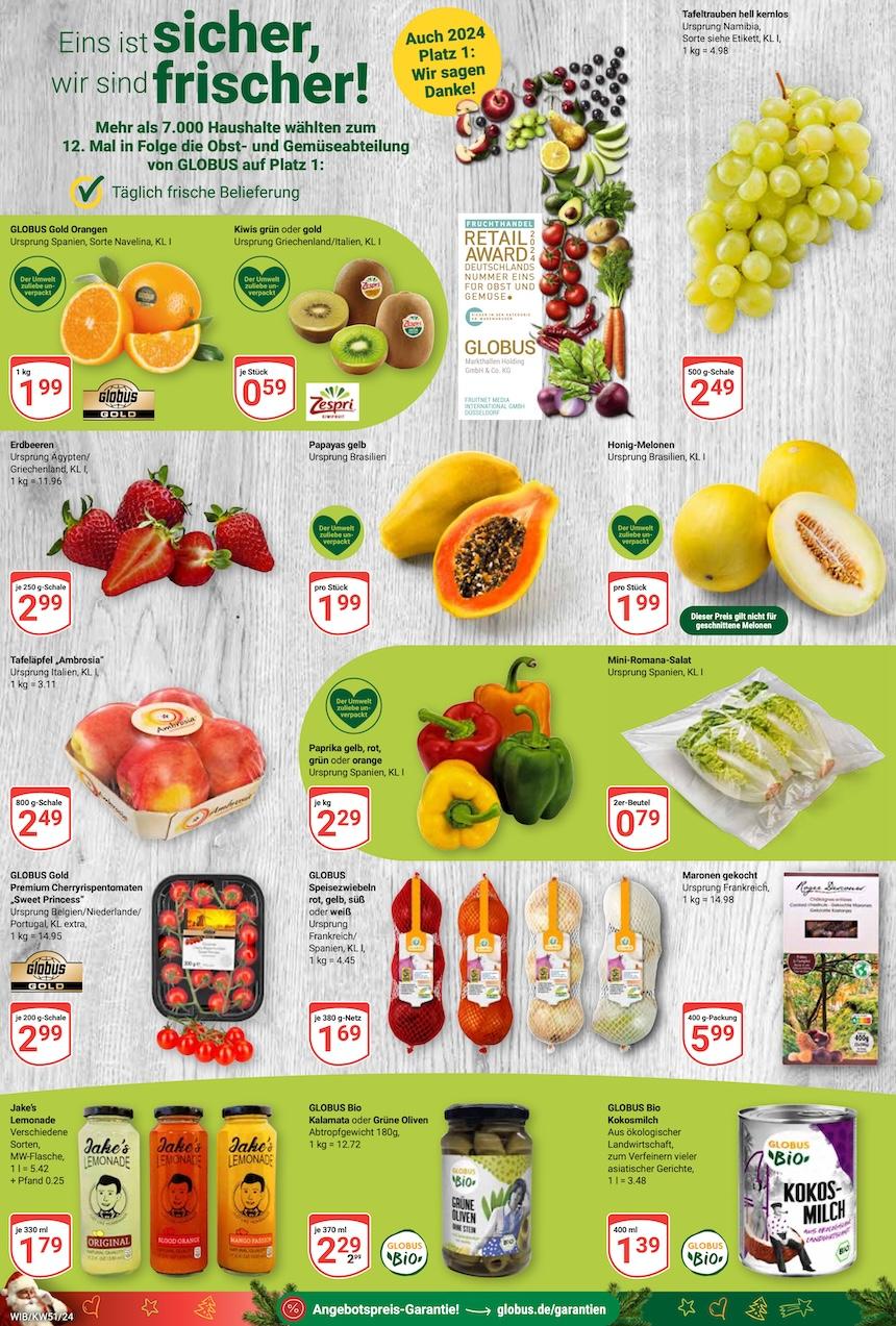 Globus Aktueller Prospekt ab Montag Seite 12