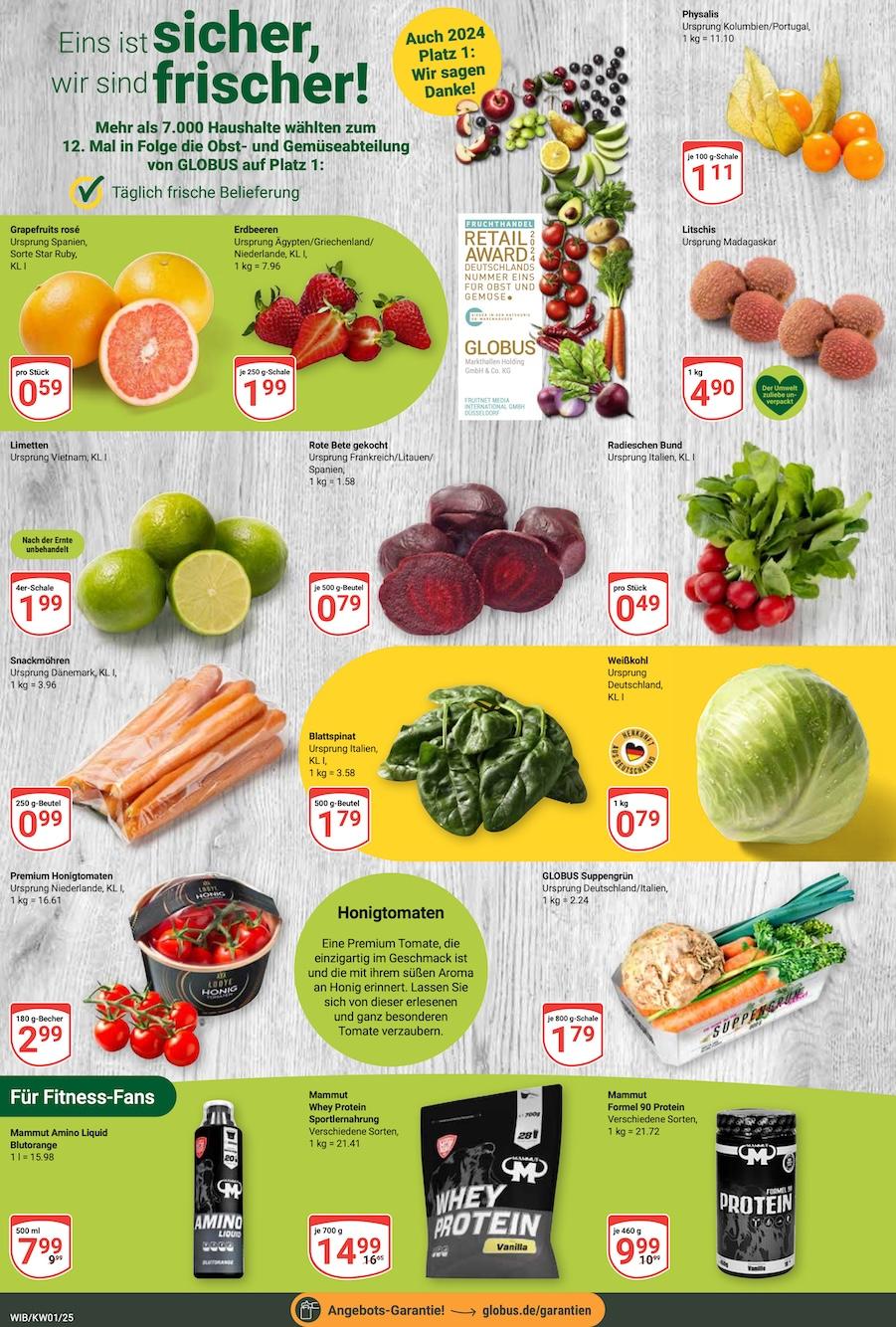 Globus Aktueller Prospekt ab Montag Seite 12