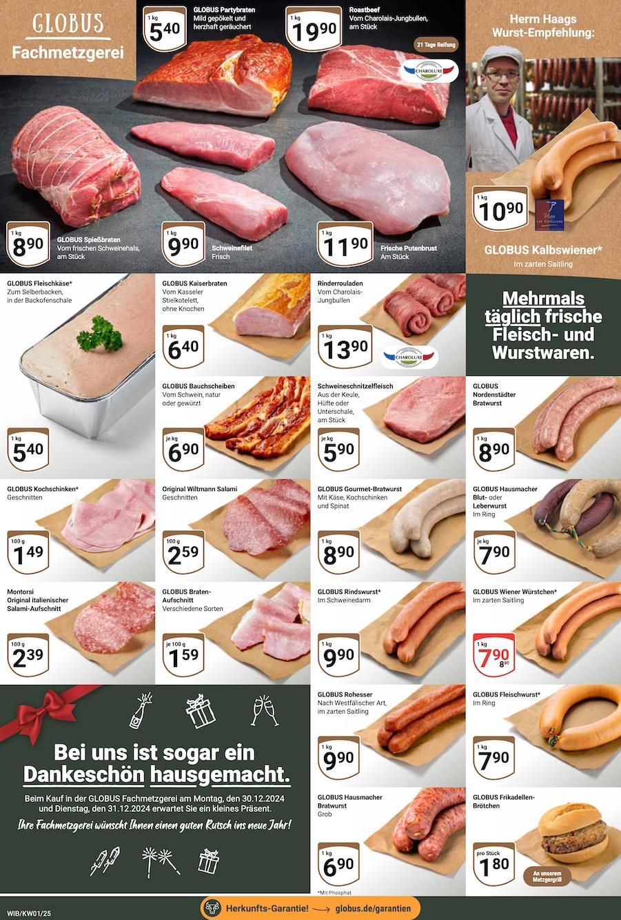 Globus Aktueller Prospekt ab Montag Seite 14