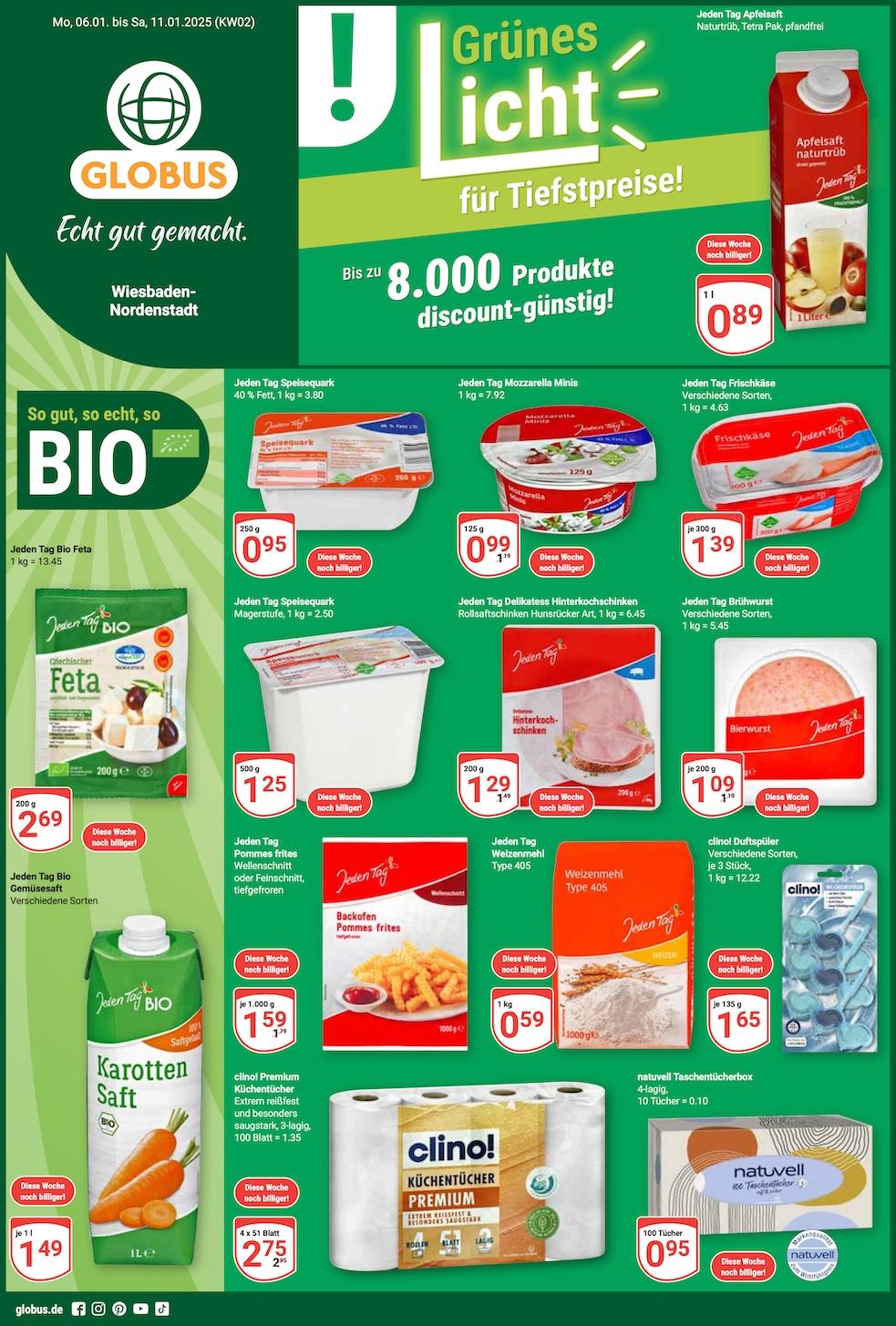 Globus Aktueller Prospekt ab Montag Seite 1