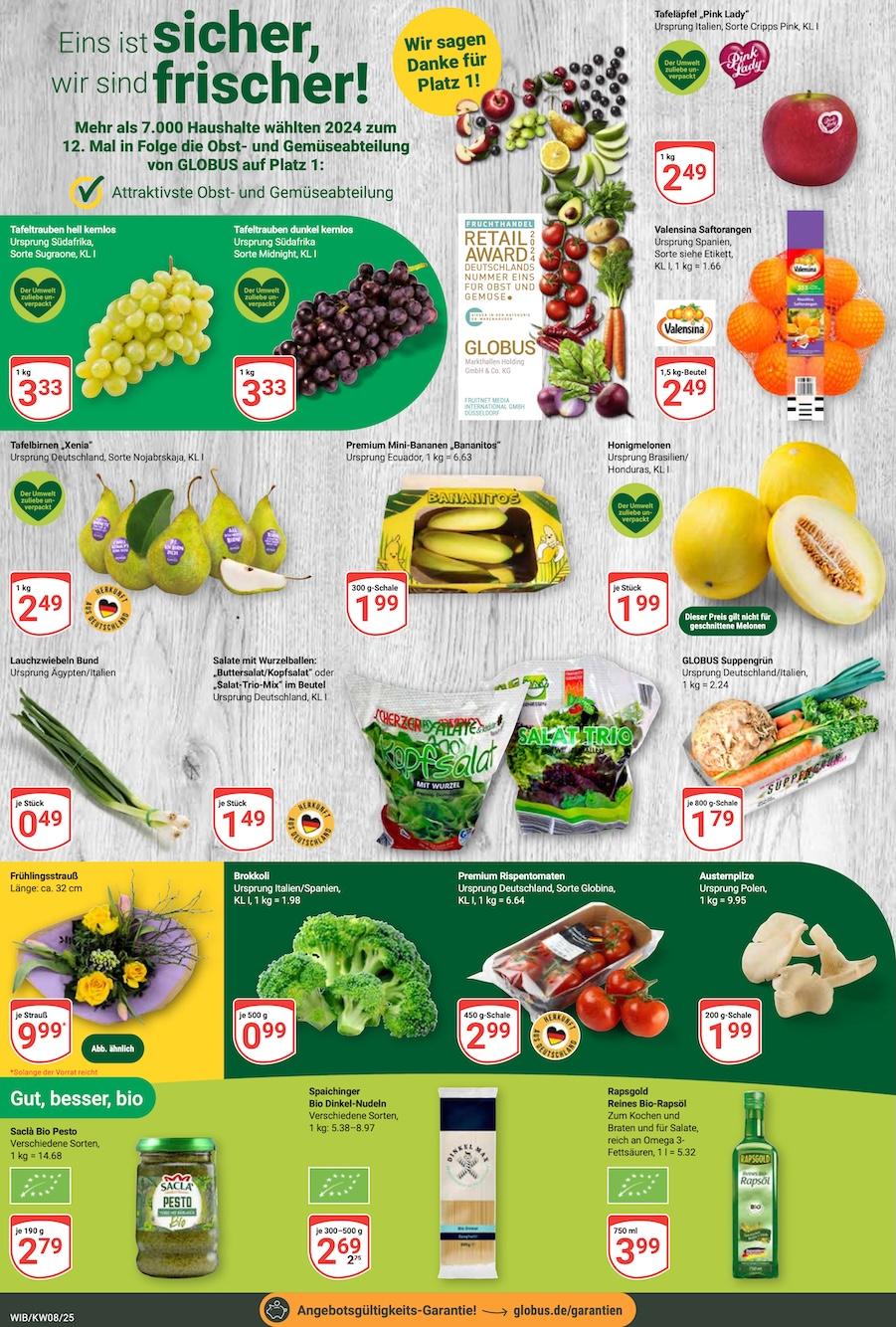 Globus Aktueller Prospekt ab Montag Seite 8