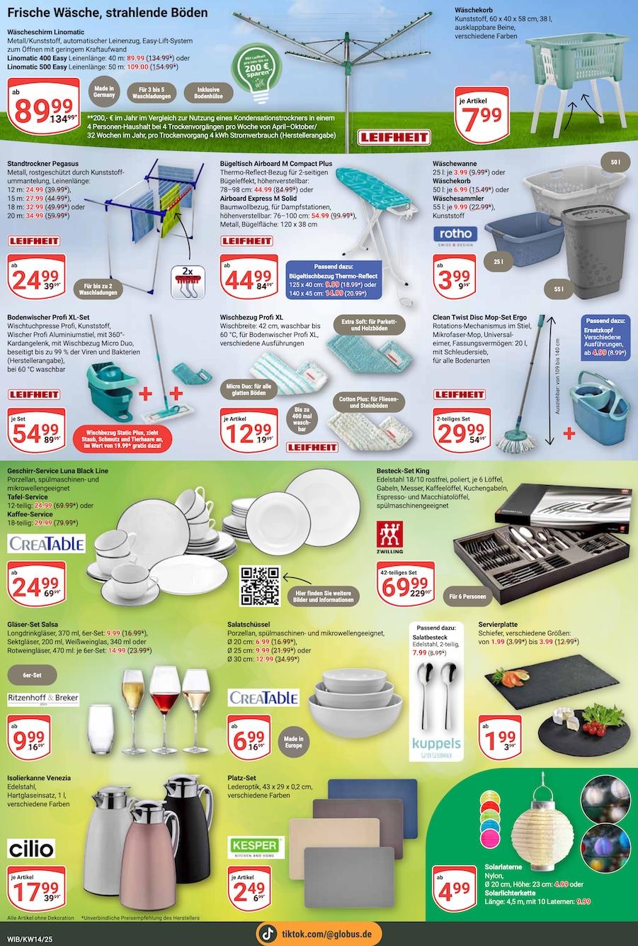 Globus Aktueller Prospekt ab Montag Seite 25