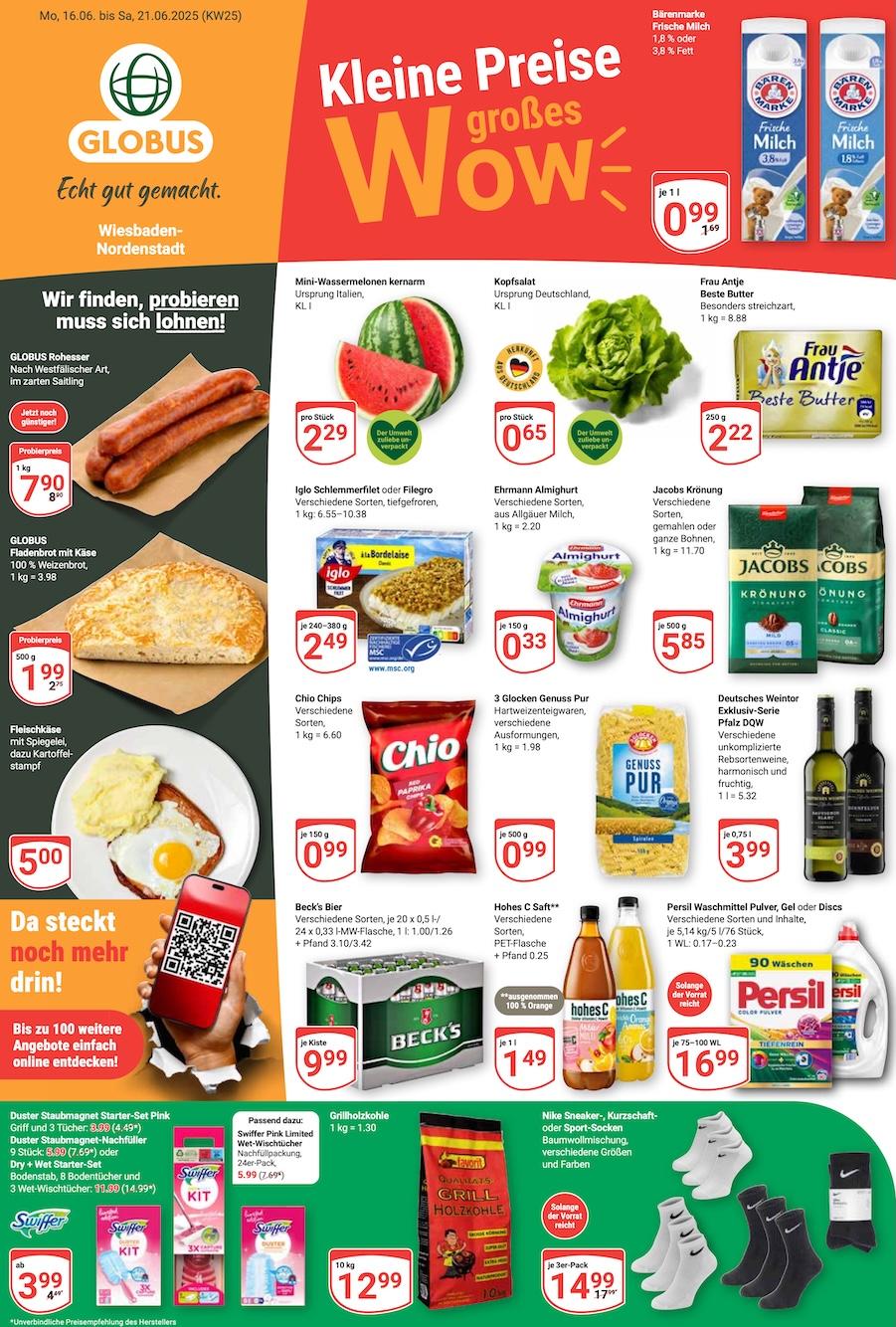 Globus Aktueller Prospekt ab Montag Seite 1
