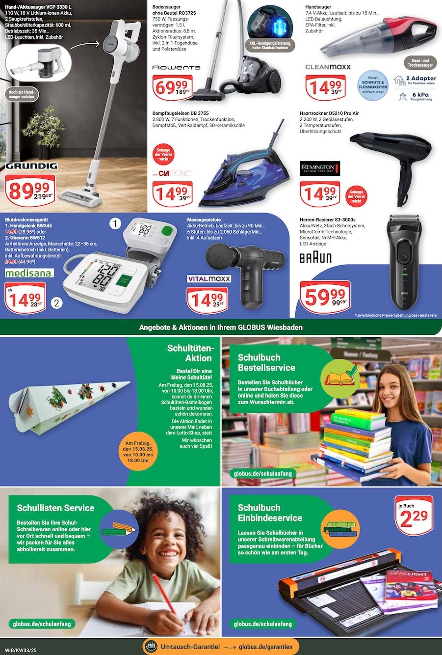 Globus Aktueller Prospekt ab Montag Seite 25