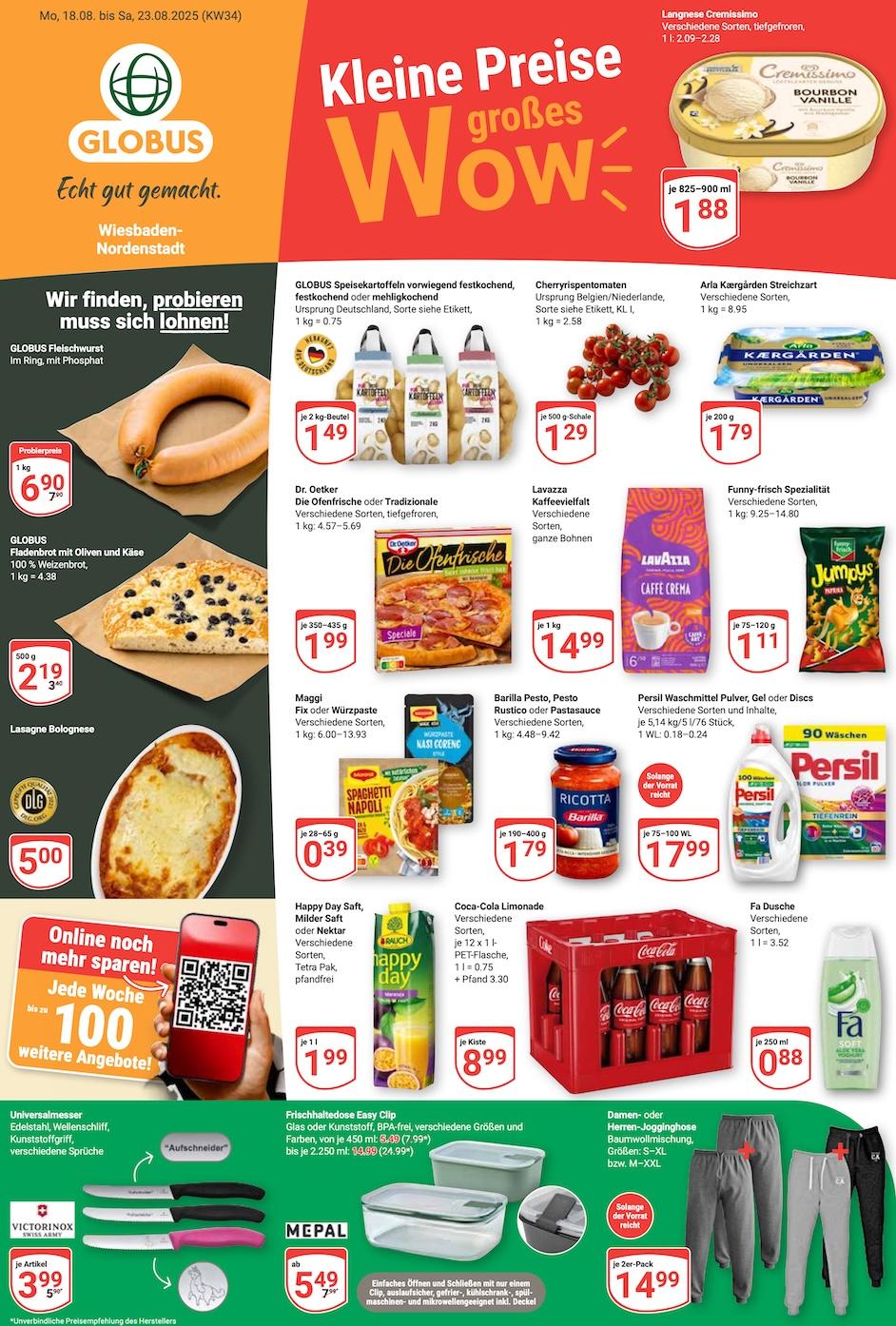 Globus Aktueller Prospekt ab Montag Seite 1