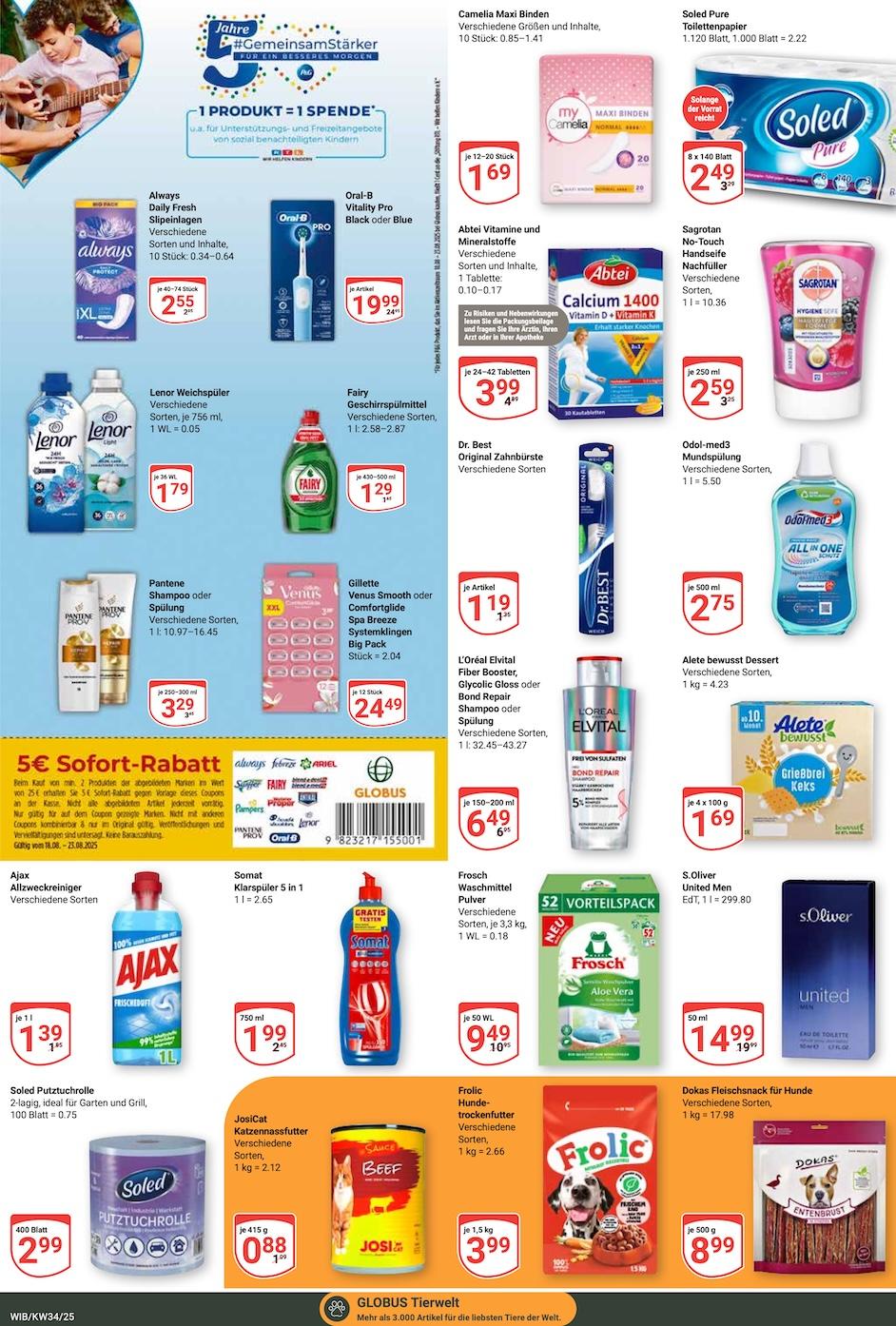 Globus Aktueller Prospekt ab Montag Seite 18