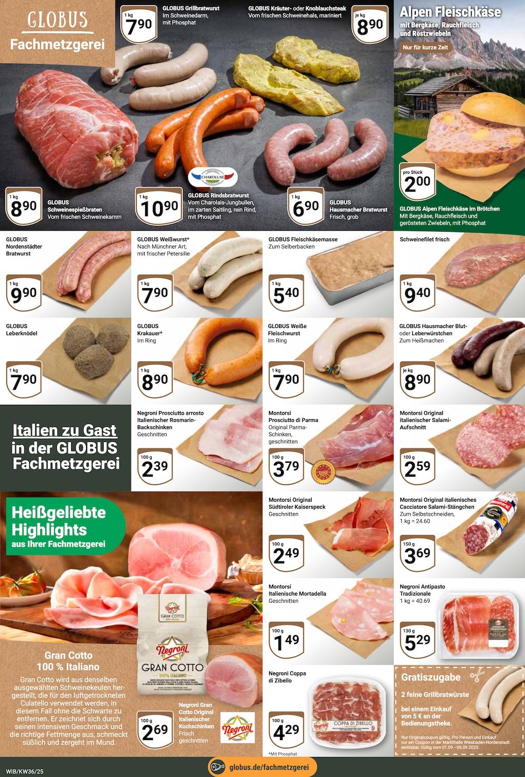 Globus Aktueller Prospekt ab Montag Seite 9