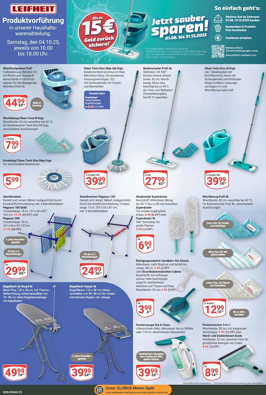 Globus Aktueller Prospekt ab Montag Seite 23