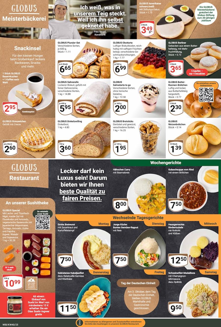 Globus Aktueller Prospekt ab Montag Seite 9