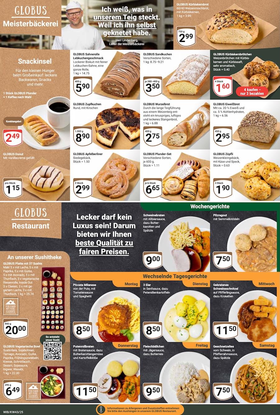 Globus Aktueller Prospekt ab Montag Seite 11