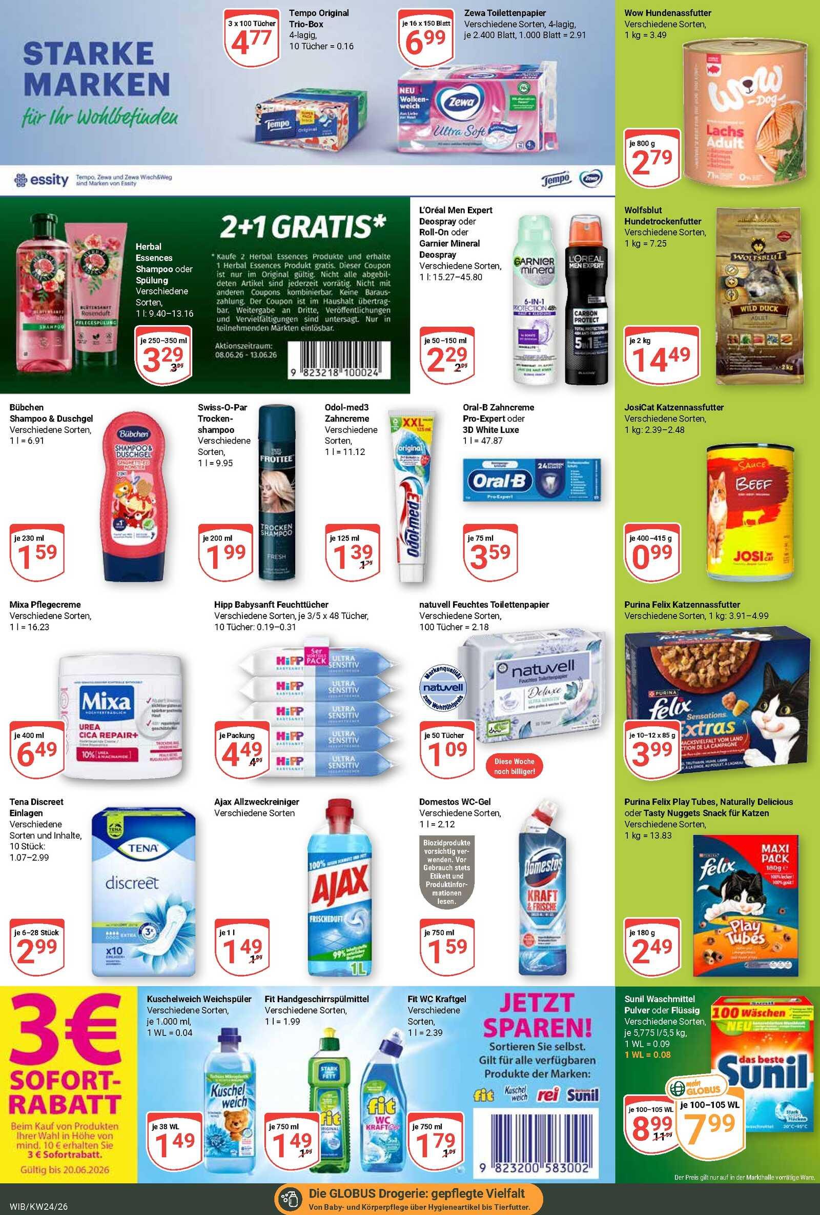 Globus Aktueller Prospekt ab Montag Seite 22