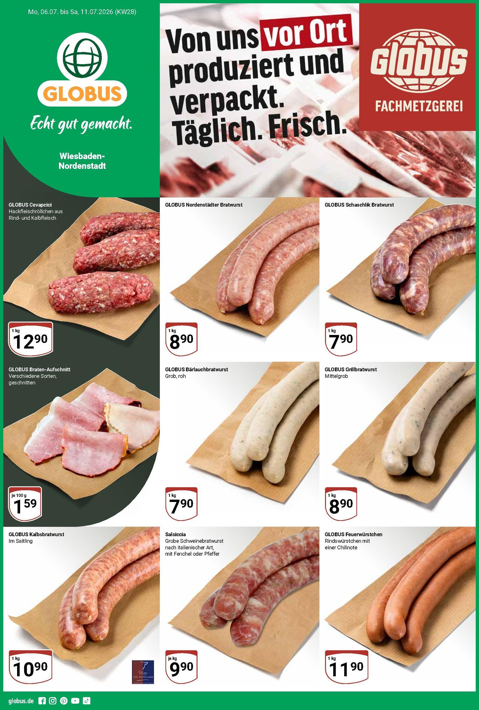 Globus Aktueller Prospekt ab Montag Seite 1