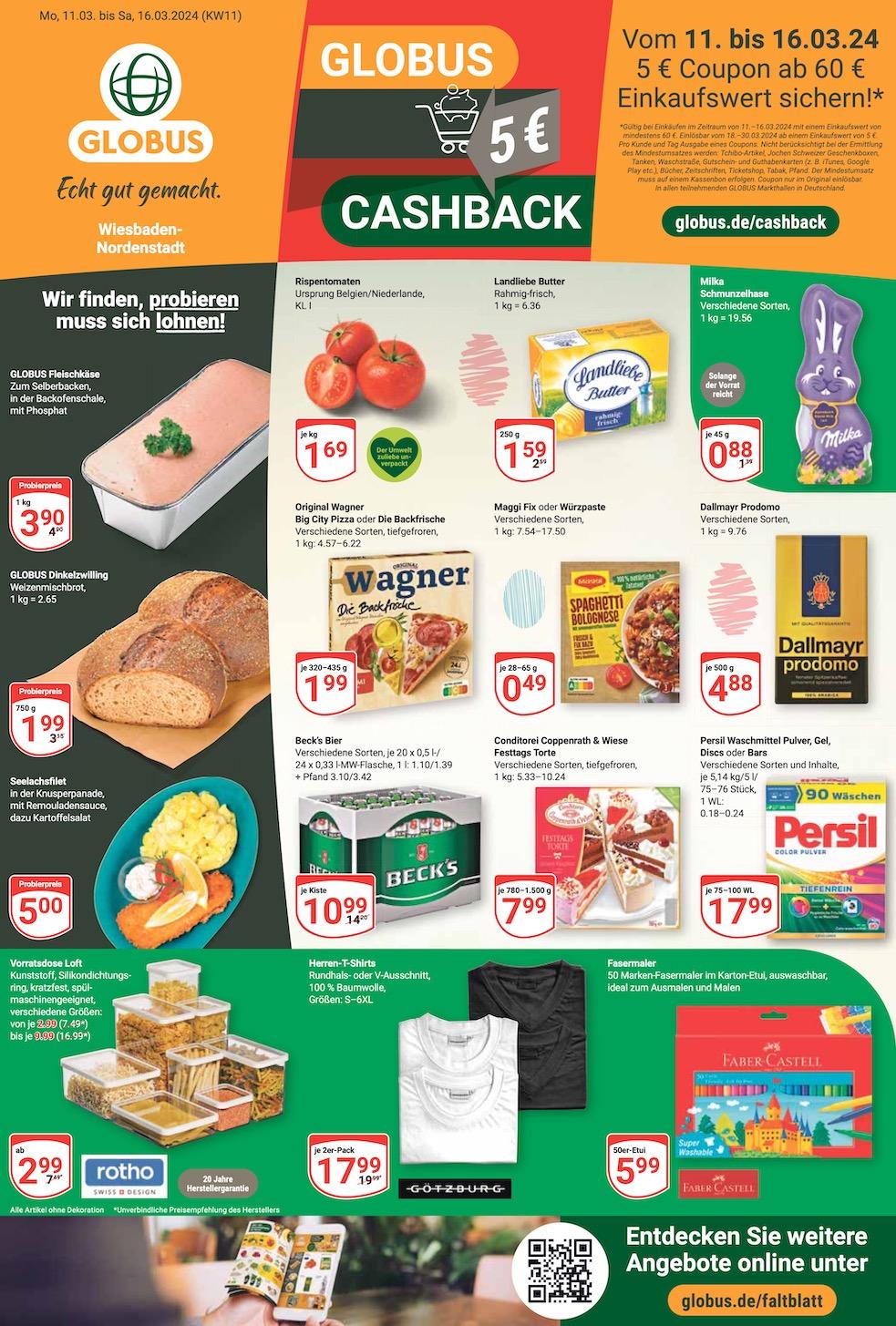 Globus Aktueller Prospekt ab Montag Seite 1