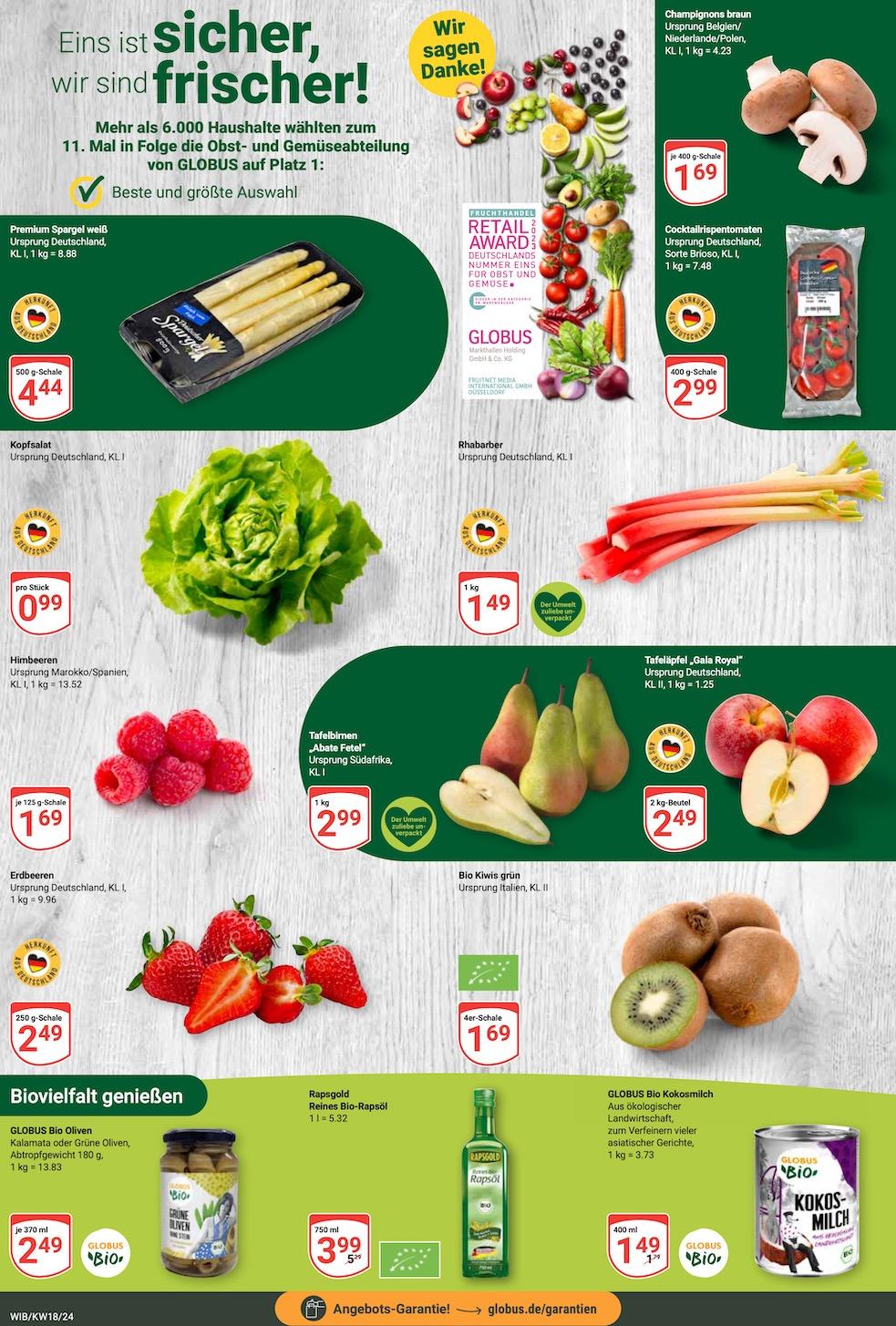 Globus Aktueller Prospekt ab Montag Seite 8