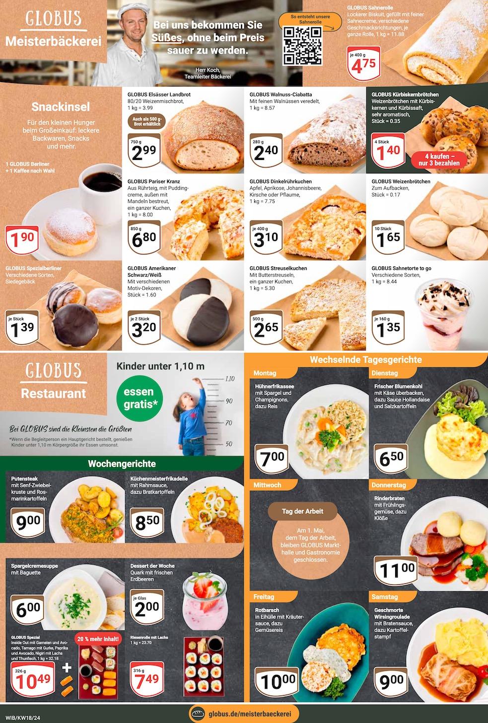 Globus Aktueller Prospekt ab Montag Seite 9