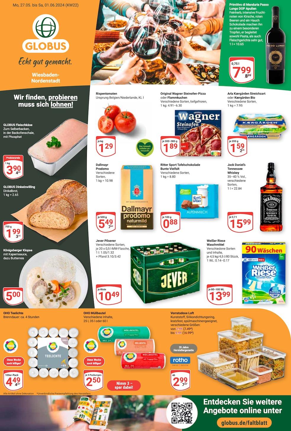 Globus Aktueller Prospekt ab Montag Seite 1
