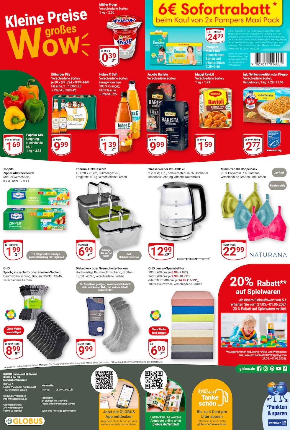 Globus Aktueller Prospekt ab Montag Seite 22