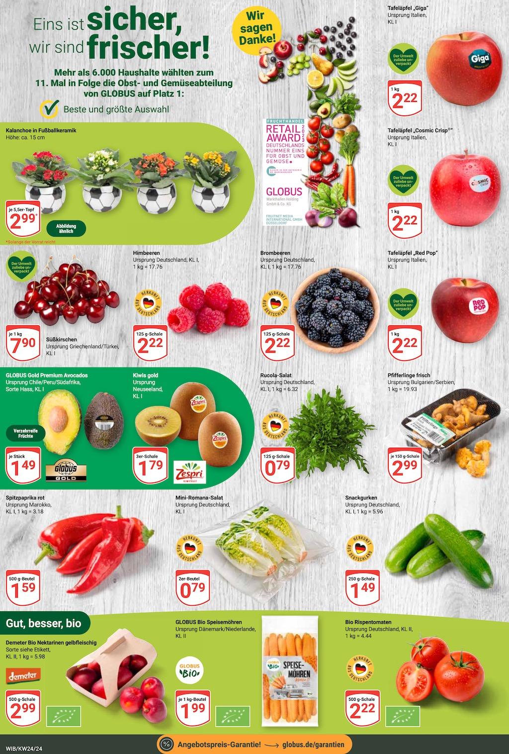 Globus Aktueller Prospekt ab Montag Seite 8