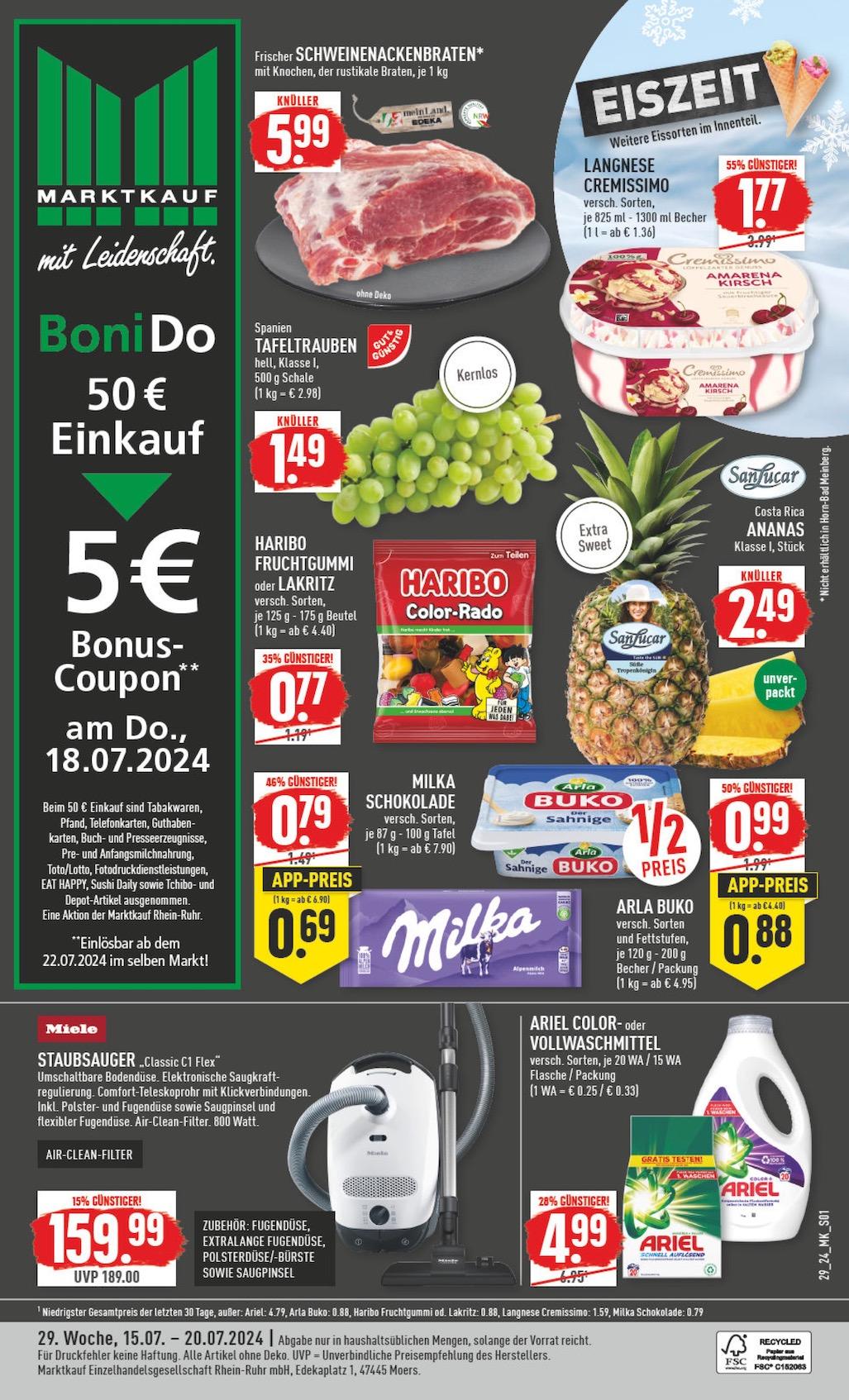 Marktkauf Aktueller Prospekt ab Montag Seite 1