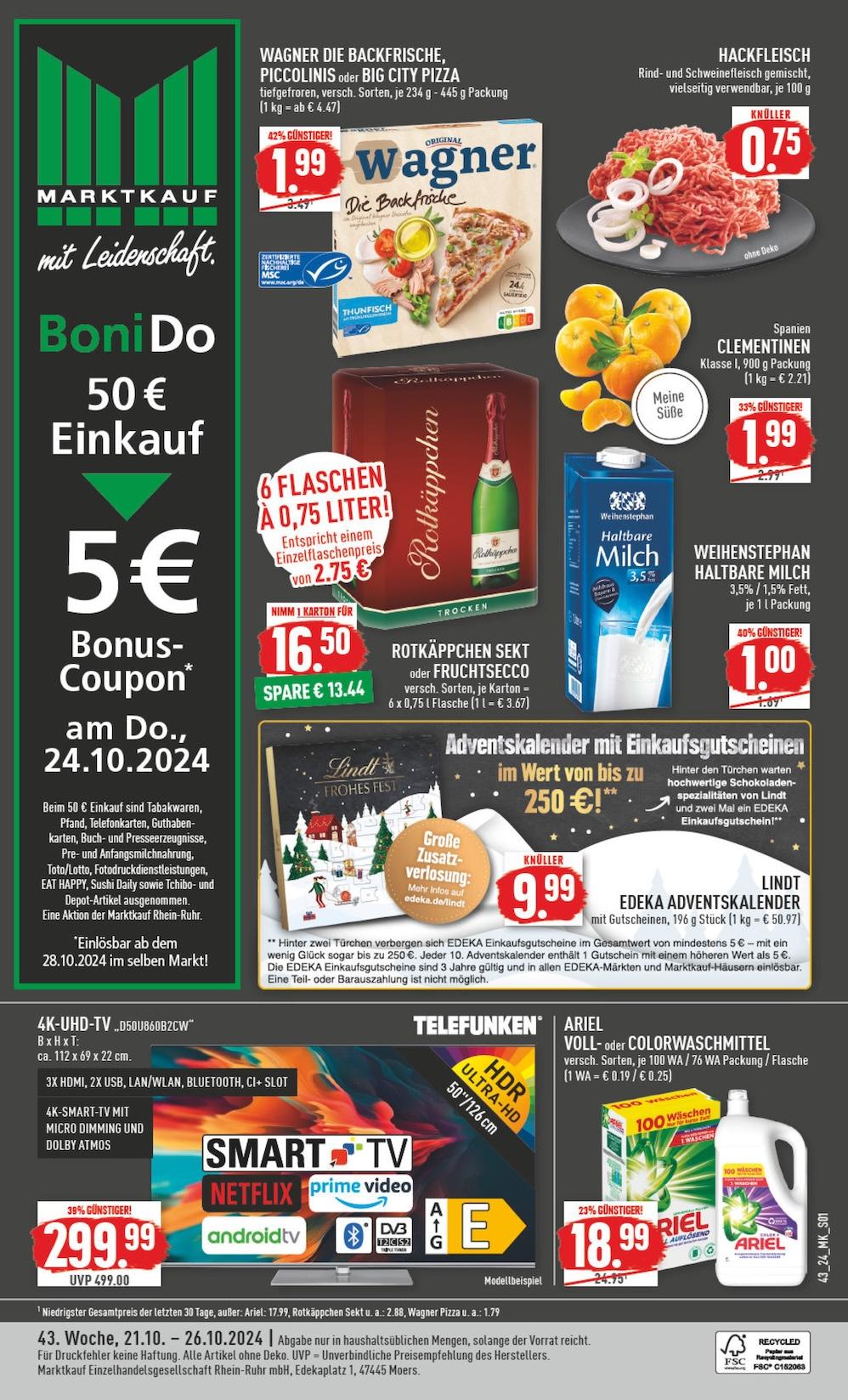 Marktkauf Aktueller Prospekt ab Montag Seite 1