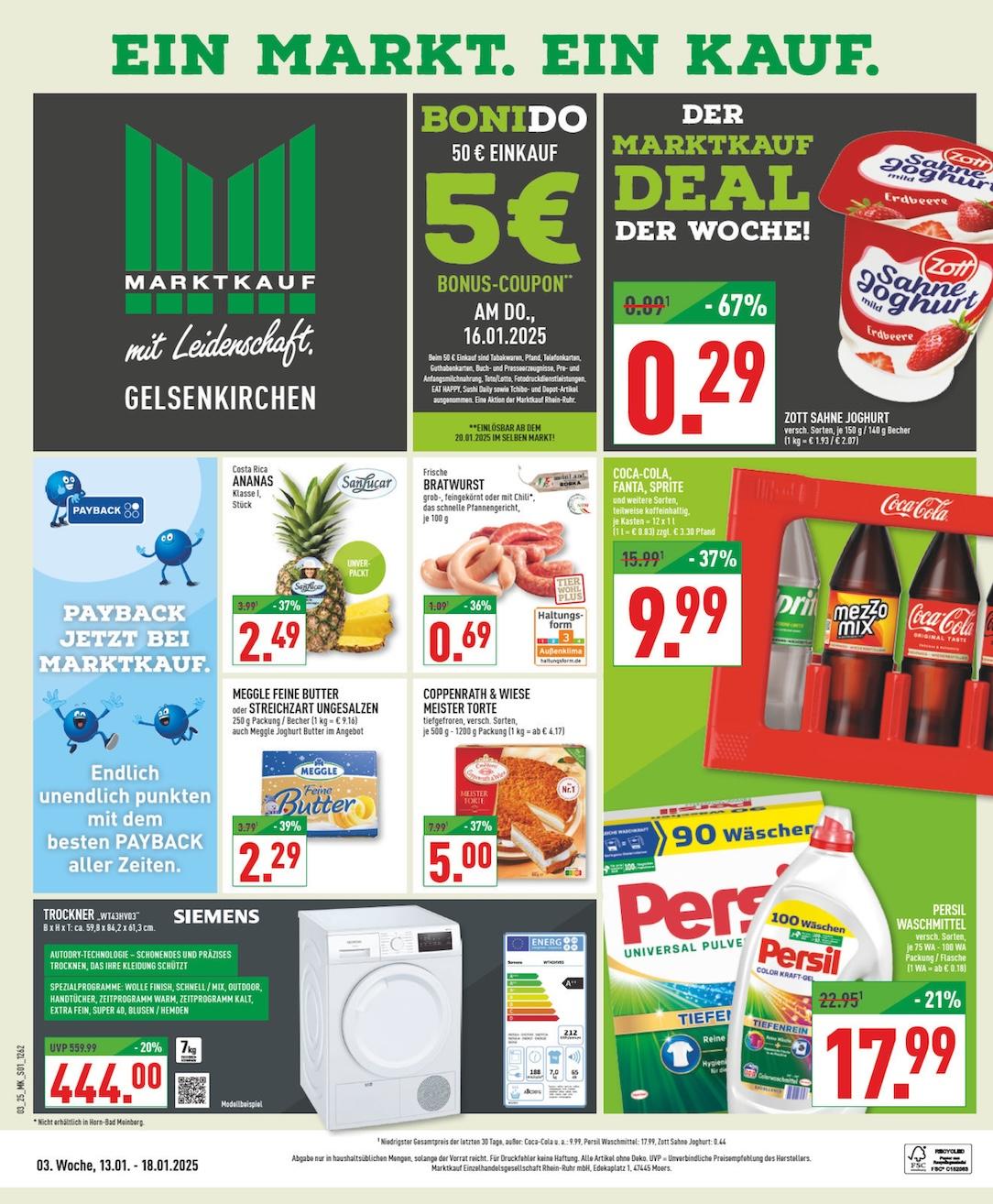 Marktkauf Aktueller Prospekt ab Montag Seite 1