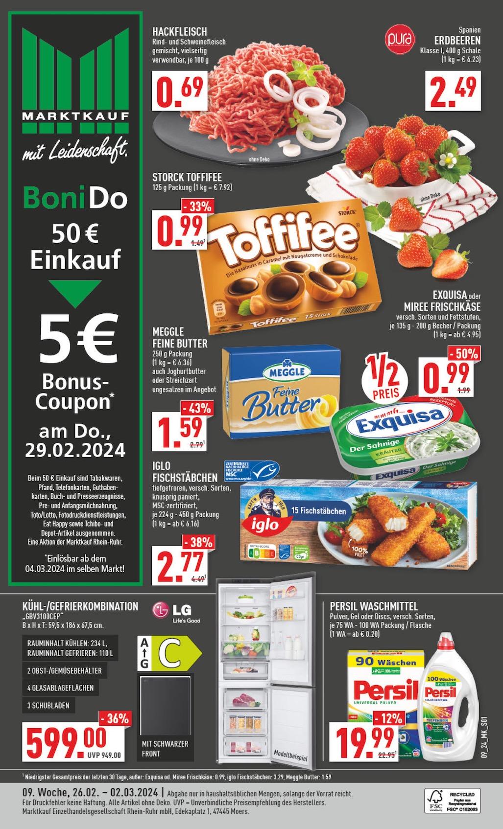Marktkauf Aktueller Prospekt ab Montag Seite 1