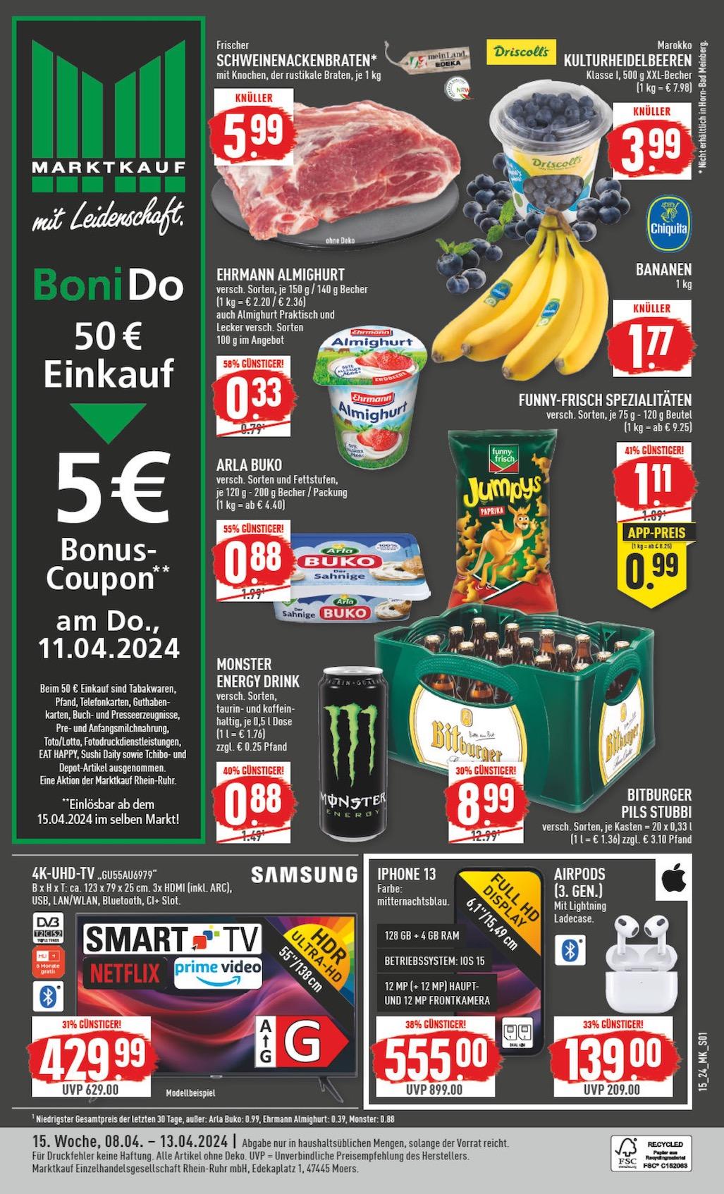 Marktkauf Aktueller Prospekt ab Montag Seite 1