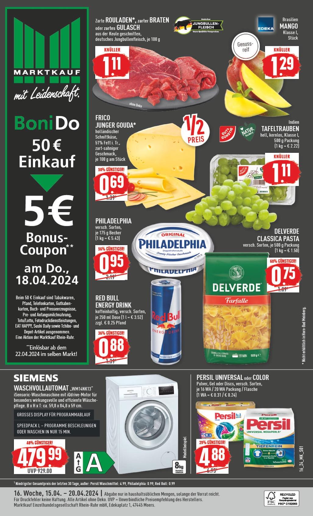 Marktkauf Aktueller Prospekt ab Montag Seite 1