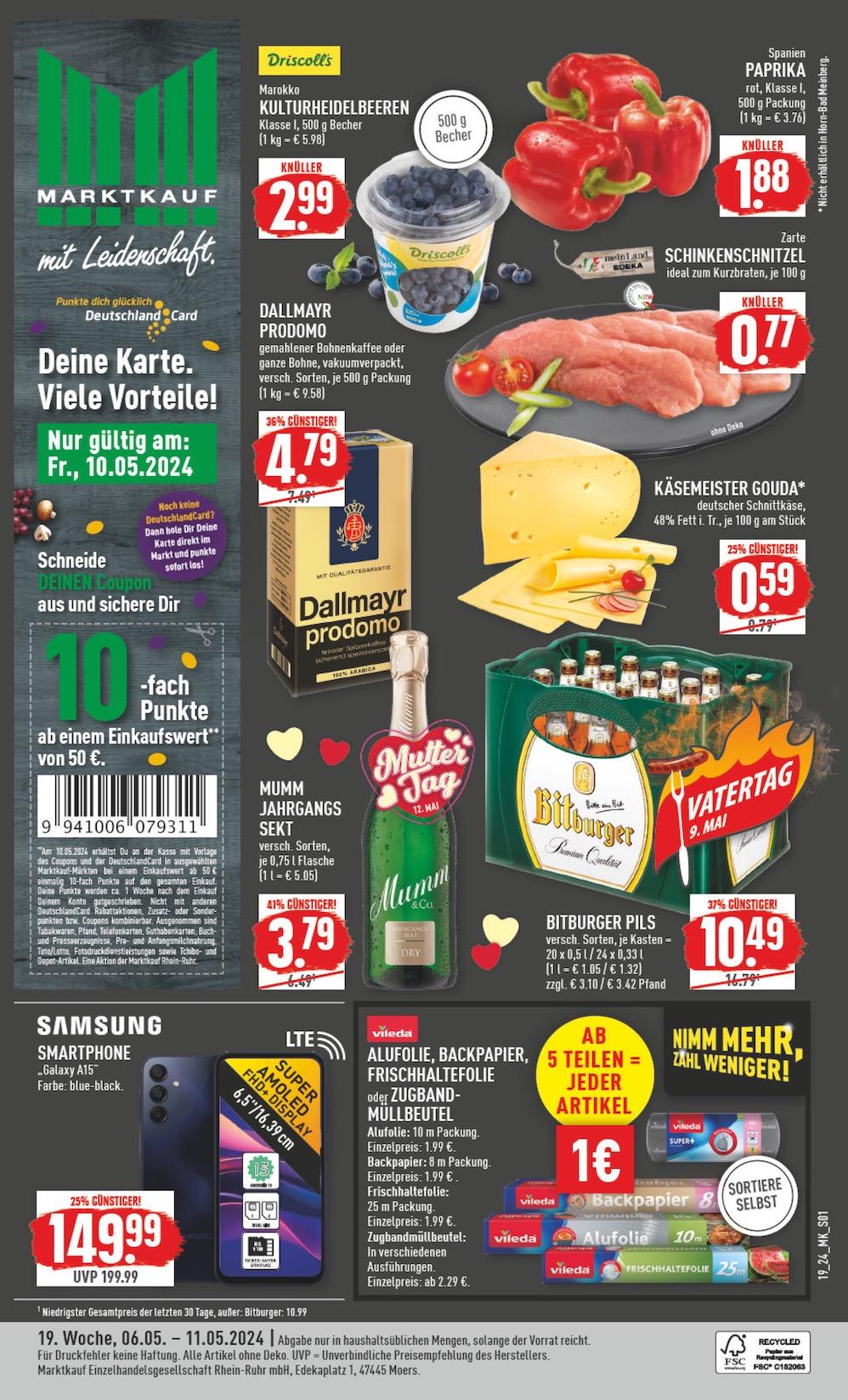 Marktkauf Aktueller Prospekt ab Montag Seite 1