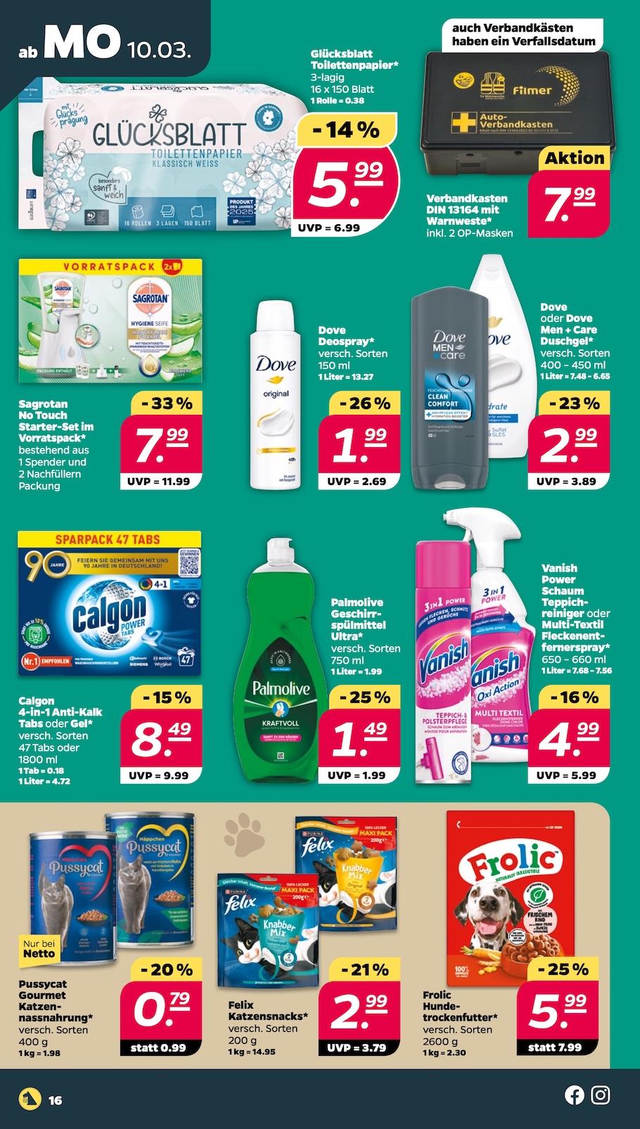 Netto Aktueller Prospekt ab Montag Seite 16